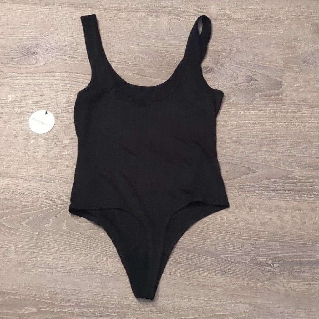 Lulus Lulu's basic black bodysuit size medium Size M / US 6-8 / IT 42-44 - 5 Thumbnail