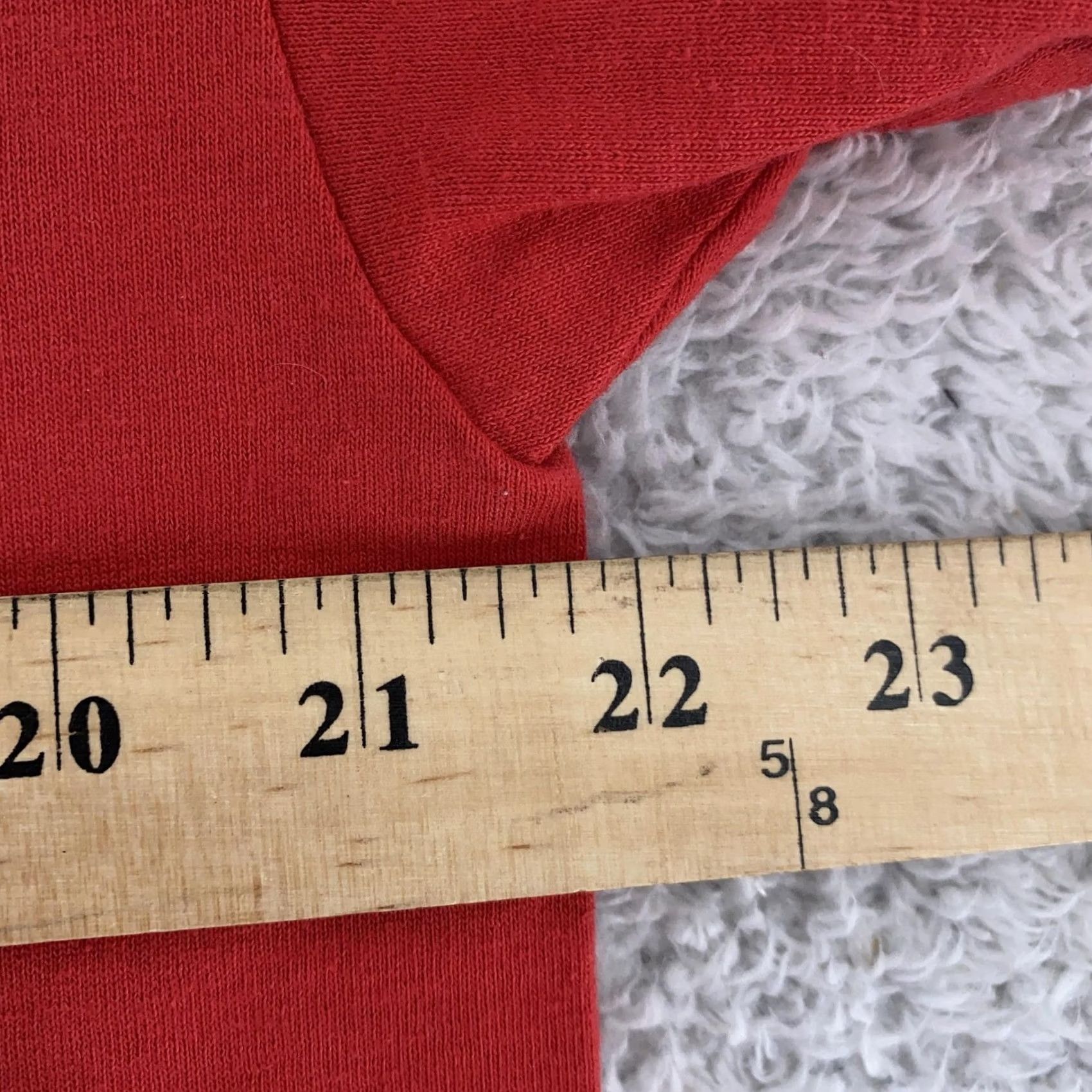 Hanes Hanes Shirt Mens Large Red Heavyweight 50/50 Crewneck Vintage Blank Tee Size US L / EU 52-54 / 3 - 5 Thumbnail