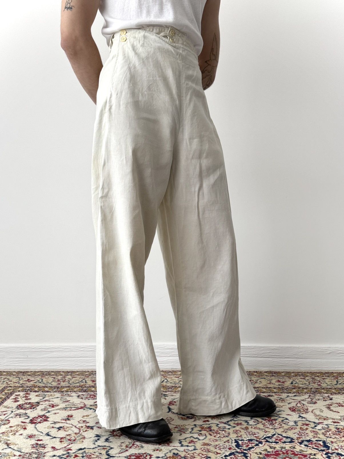 Cccp 1930/40s WW2 Era Soviet Union Navy ‘Formenka’ White Suit Size US M / EU 48-50 / 2 - 5 Thumbnail