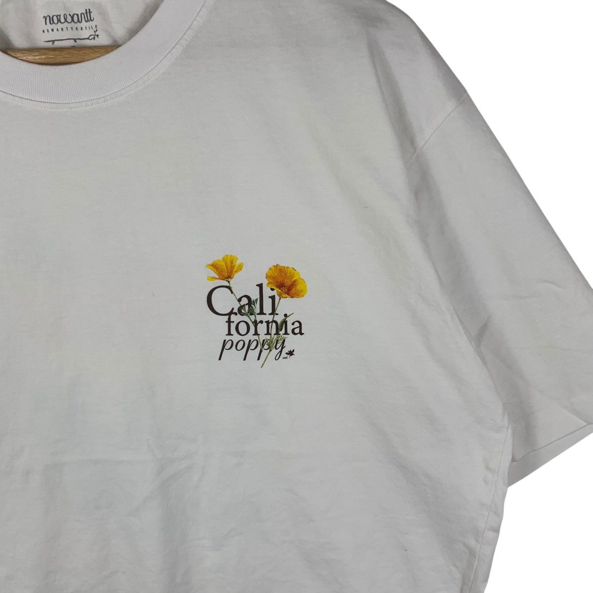 GU GU x NOWART TEXTILE California Poppy Flower Boxy Tee Shirt Size XL / US 12-14 / IT 48-50 - 6 Thumbnail