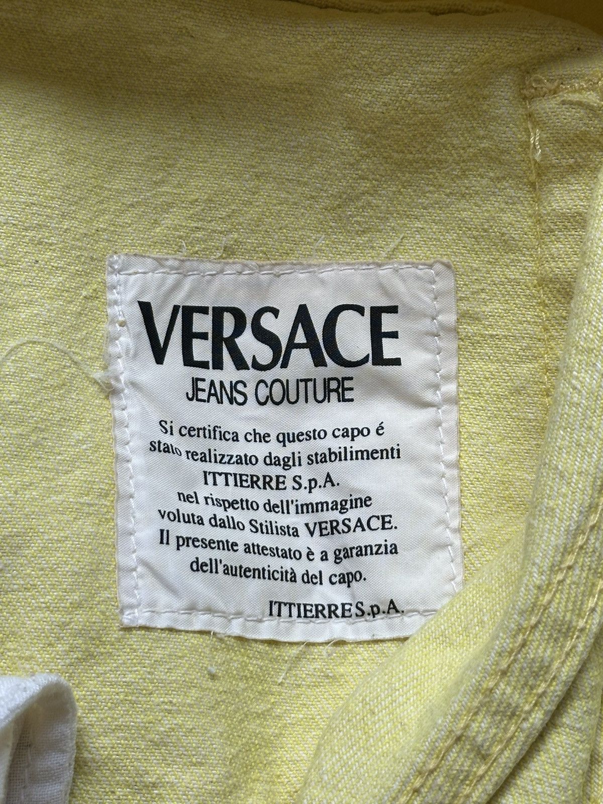 Versace Jeans Couture Vintage Y2K Versace Jeans Couture Yellow Pants Trousers 30 Size 30" / US 8 / IT 44 - 16 Thumbnail