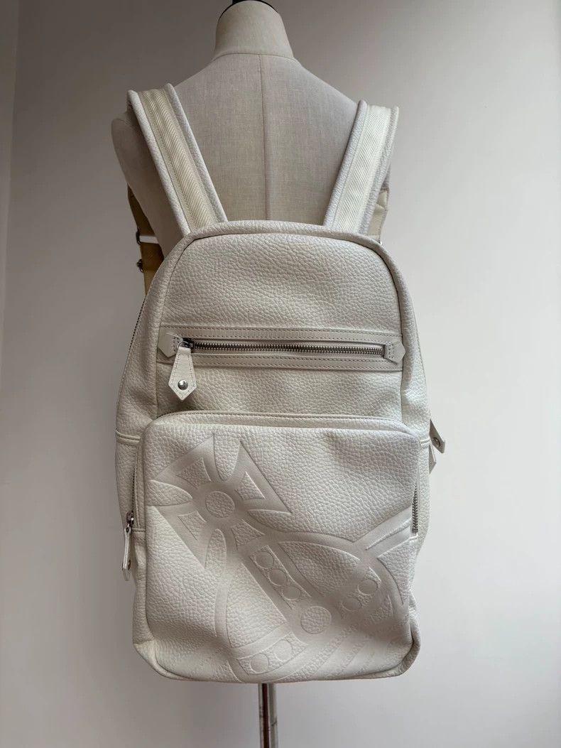 Vivienne Westwood Vivienne Westwood size os White Saturn leather embossed bac Size ONE SIZE - 1 Thumbnail