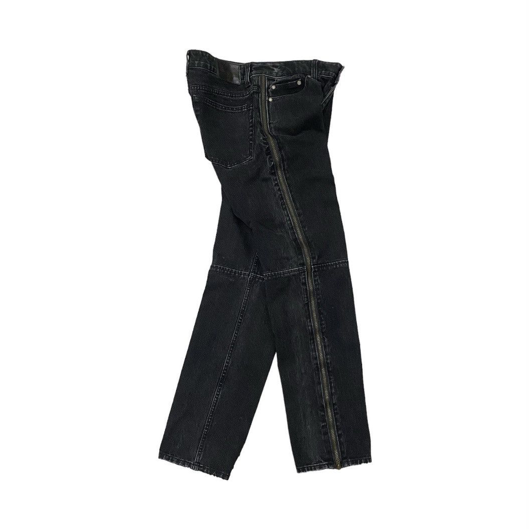Jean Pieceworker Ankle Zipper Straight Black Denim Jeans Size US 32 / EU 48 - 3 Thumbnail