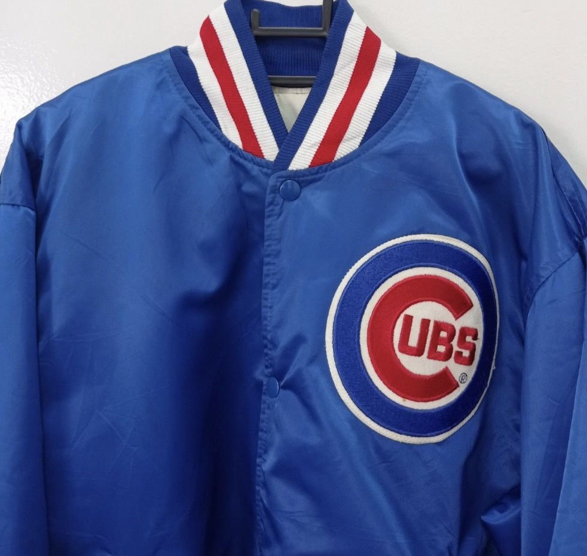 MLB × Vintage Vintage 80s MLB Starter Chicago Cubs Bomber Coach Satin Size US L / EU 52-54 / 3 - 4 Thumbnail