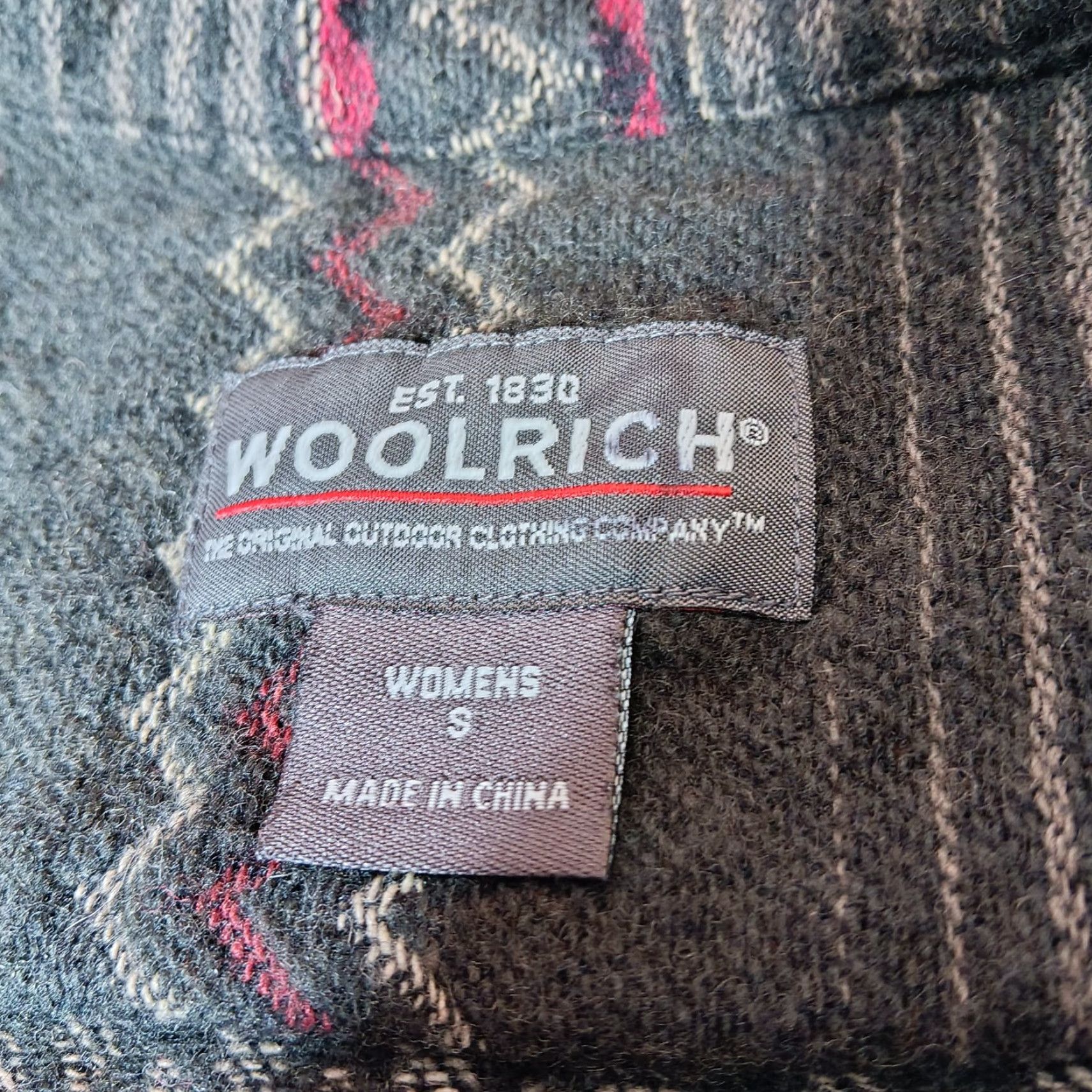Vintage VINTAGE Woolrich Shirt Jacket Women S Gray Wool Blend Southwest Striped Zip Casual Workwear Size S / US 4 / IT 40 - 6 Thumbnail