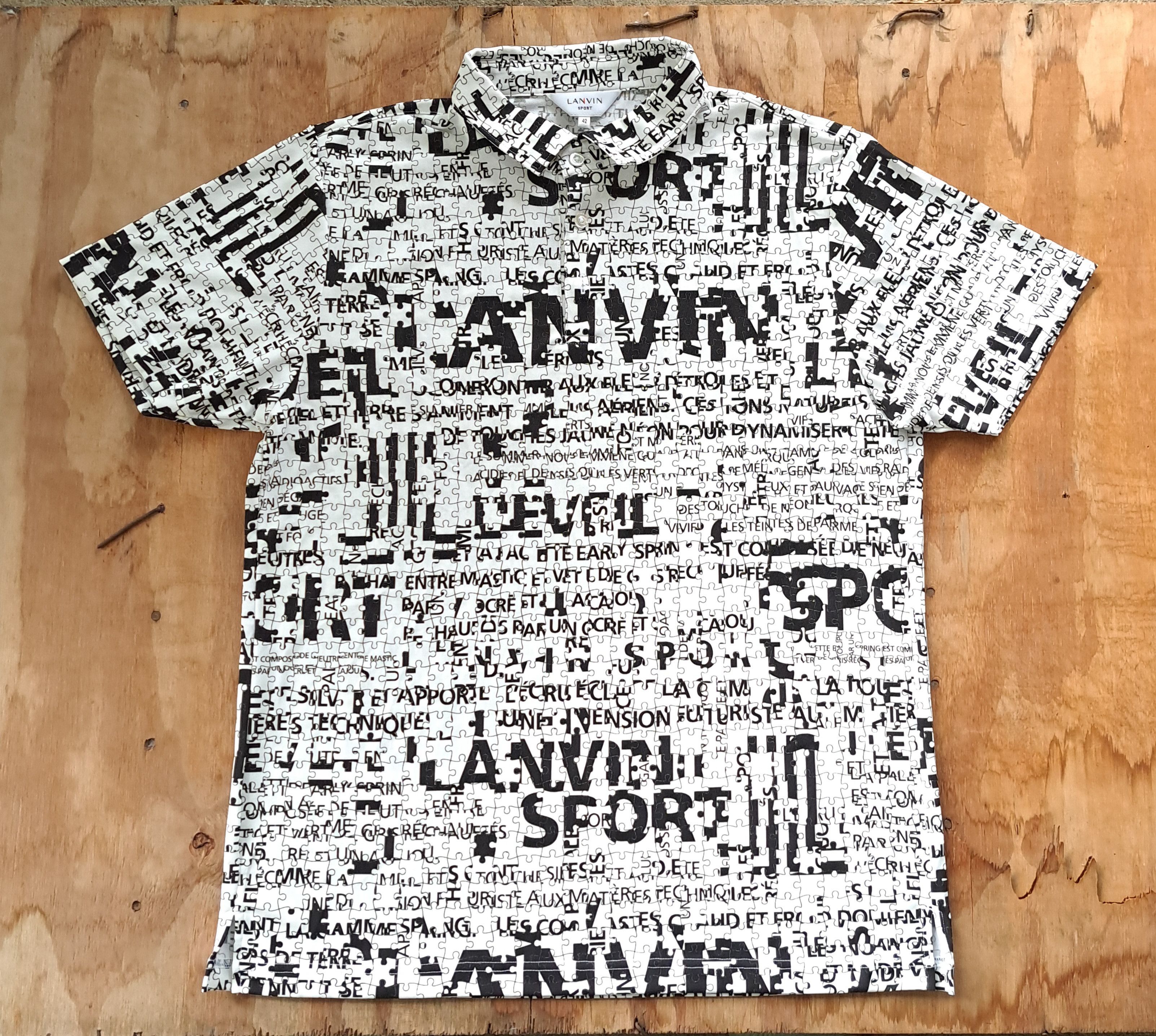 image of Art x Lanvin Sport Puzzle Polo Shirt, Men's (Size Small)