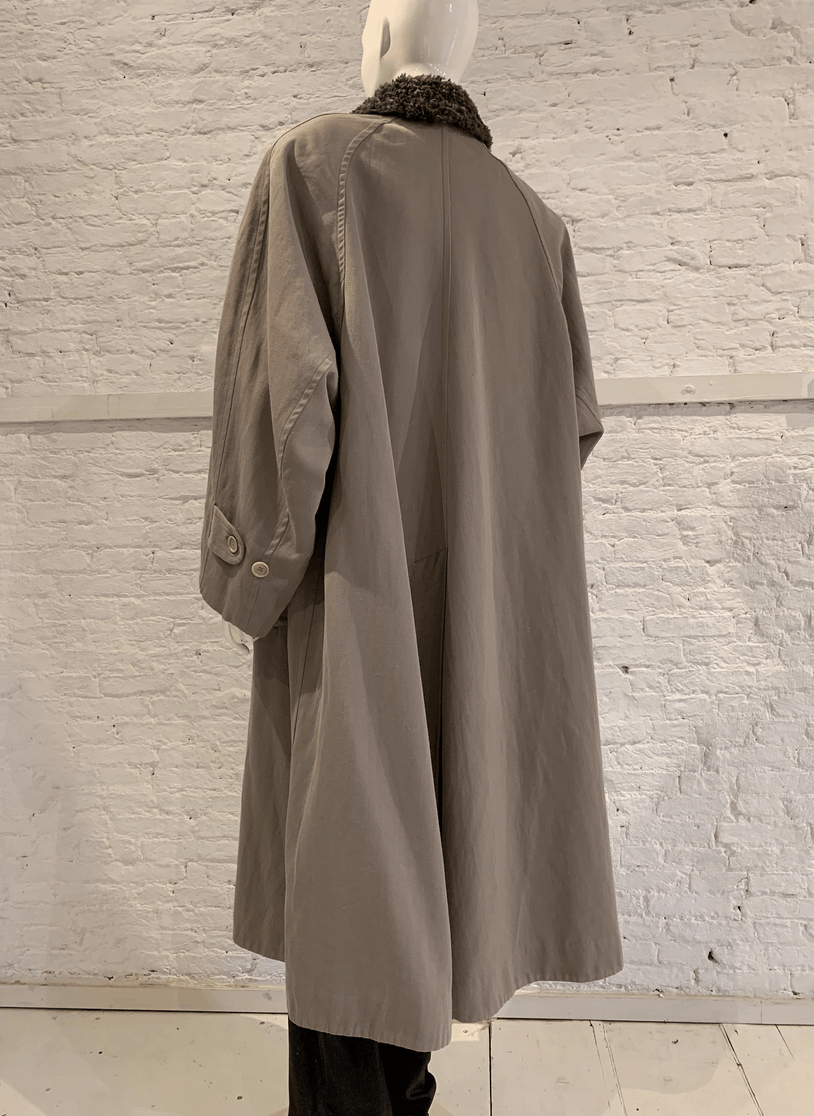 Katharine Hamnett London Rare Katharine Hamnett 80s Oversized coat faux fur collar Size US M / EU 48-50 / 2 - 6 Thumbnail