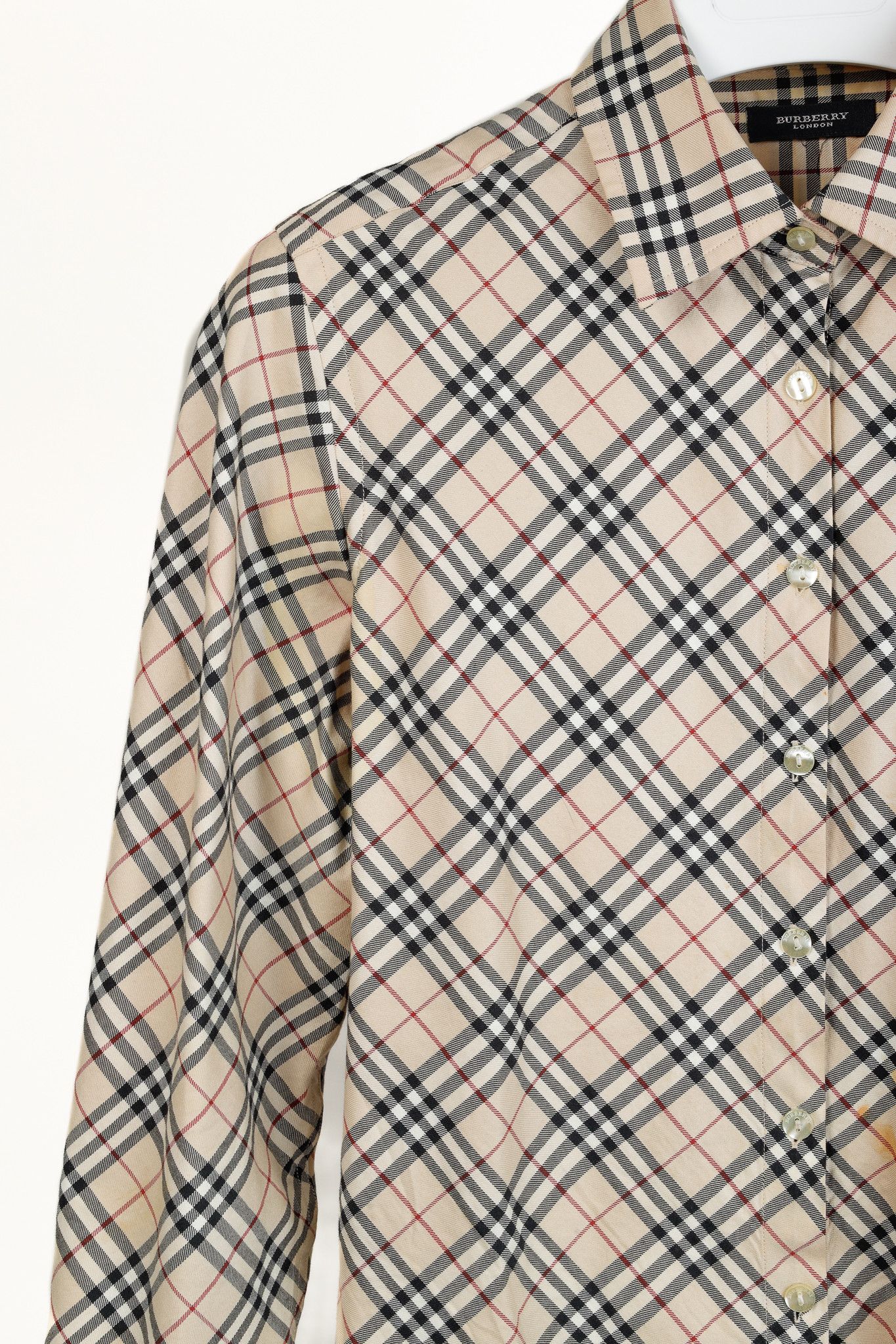 Burberry Burberry Nova Check Cotton Buttoned Shirt Size L / US 10 / IT 46 - 5 Thumbnail
