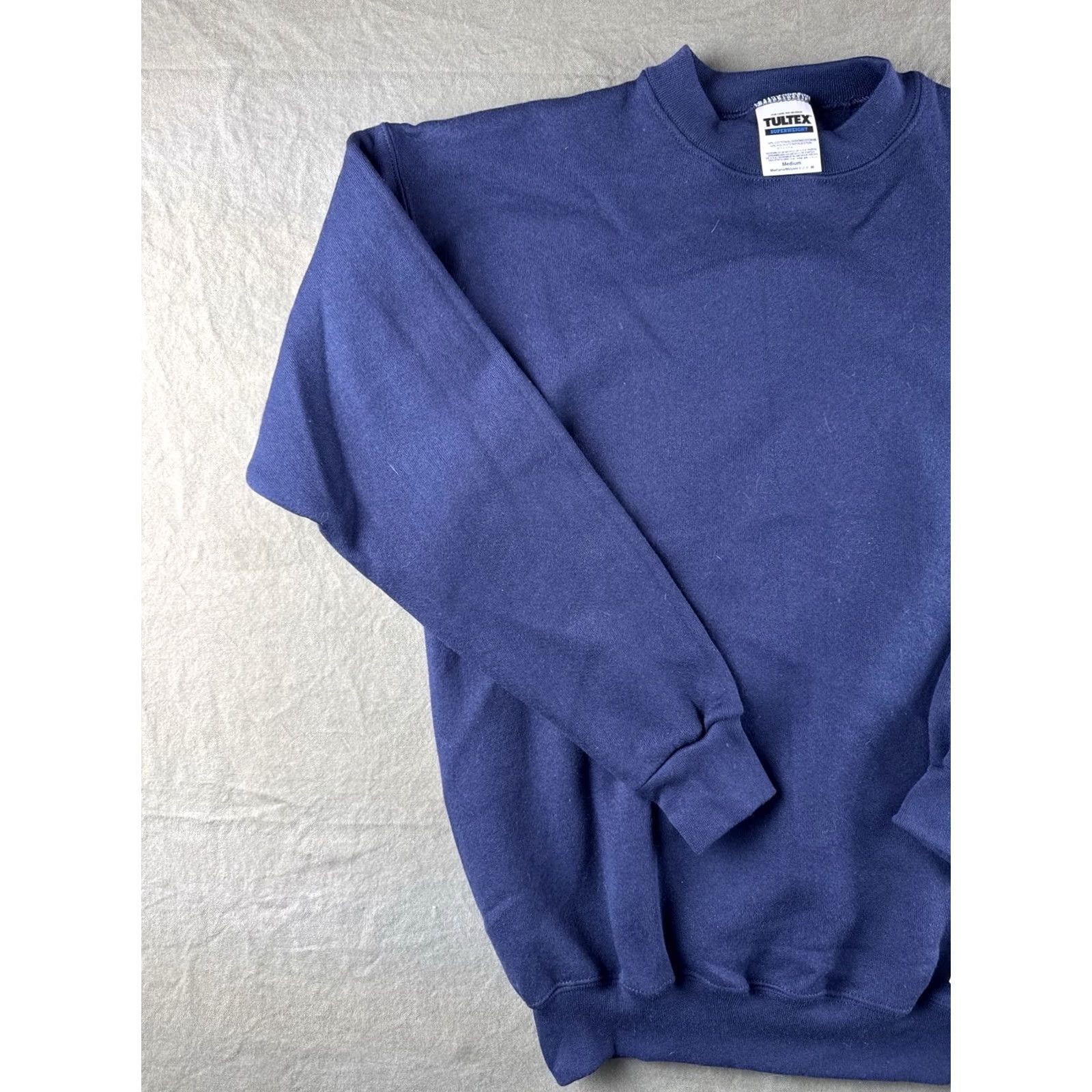 Tultex VINTAGE 90s Tultex Superweight Crewneck Sweatshirt Navy M Deadstock Size US M / EU 48-50 / 2 - 2 Thumbnail