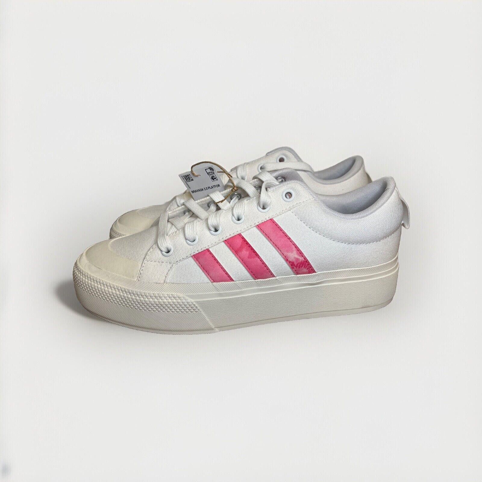 Adidas Adidas Women's Bravada 2.0 Platform White/Pink Size 9.5 New Size US 9.5 / IT 39.5 - 1 Thumbnail