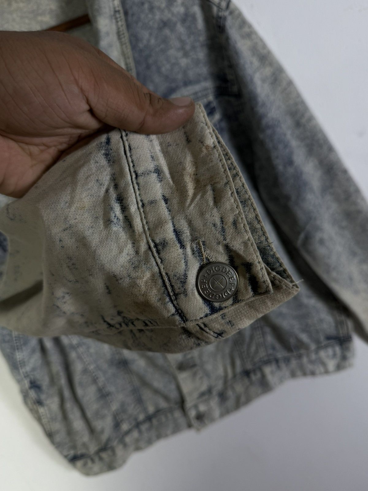 Dig Deep Vintage Dig Deep Acid Wash Denim Trucker Size US XL / EU 56 / 4 - 7 Thumbnail