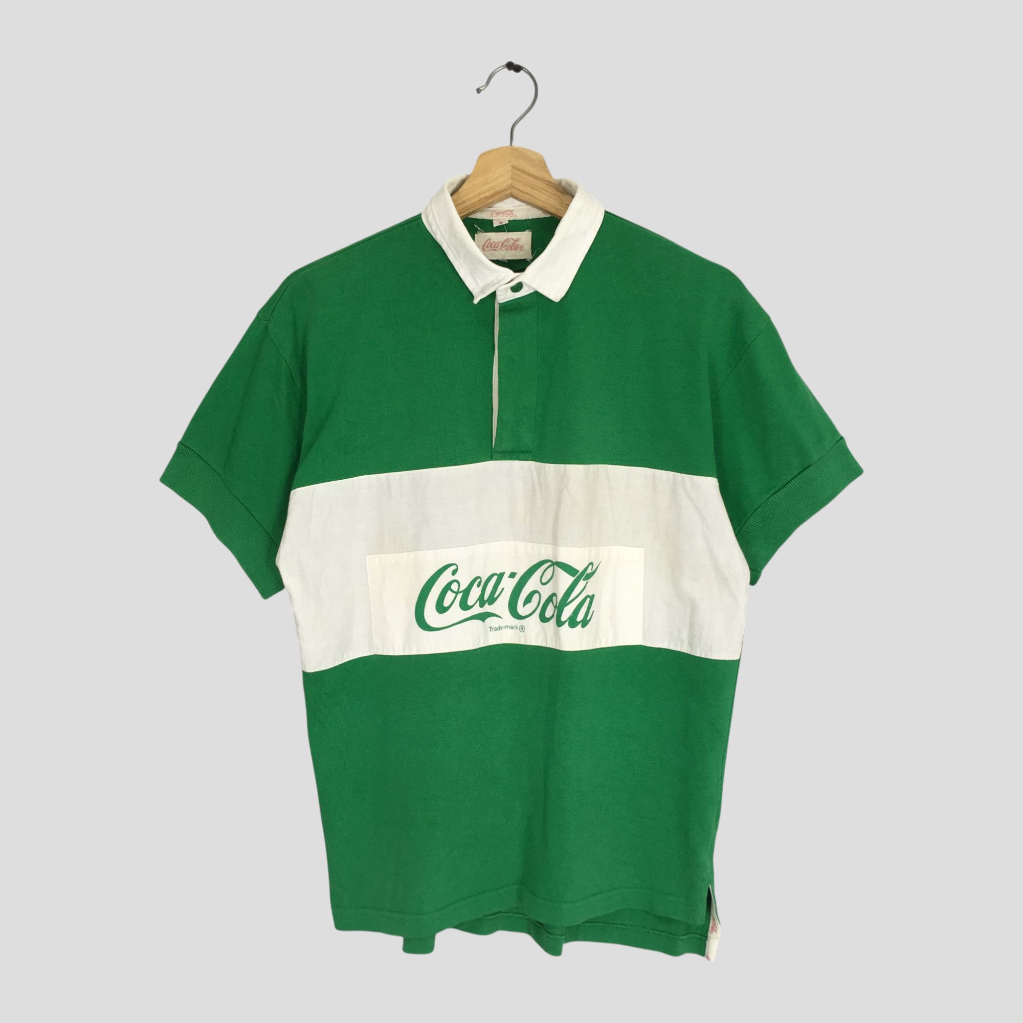 Coca Cola Vintage Coca Cola Polo Rugby Coke Carbonated Drink Shirt Size US M / EU 48-50 / 2 - 1 Thumbnail