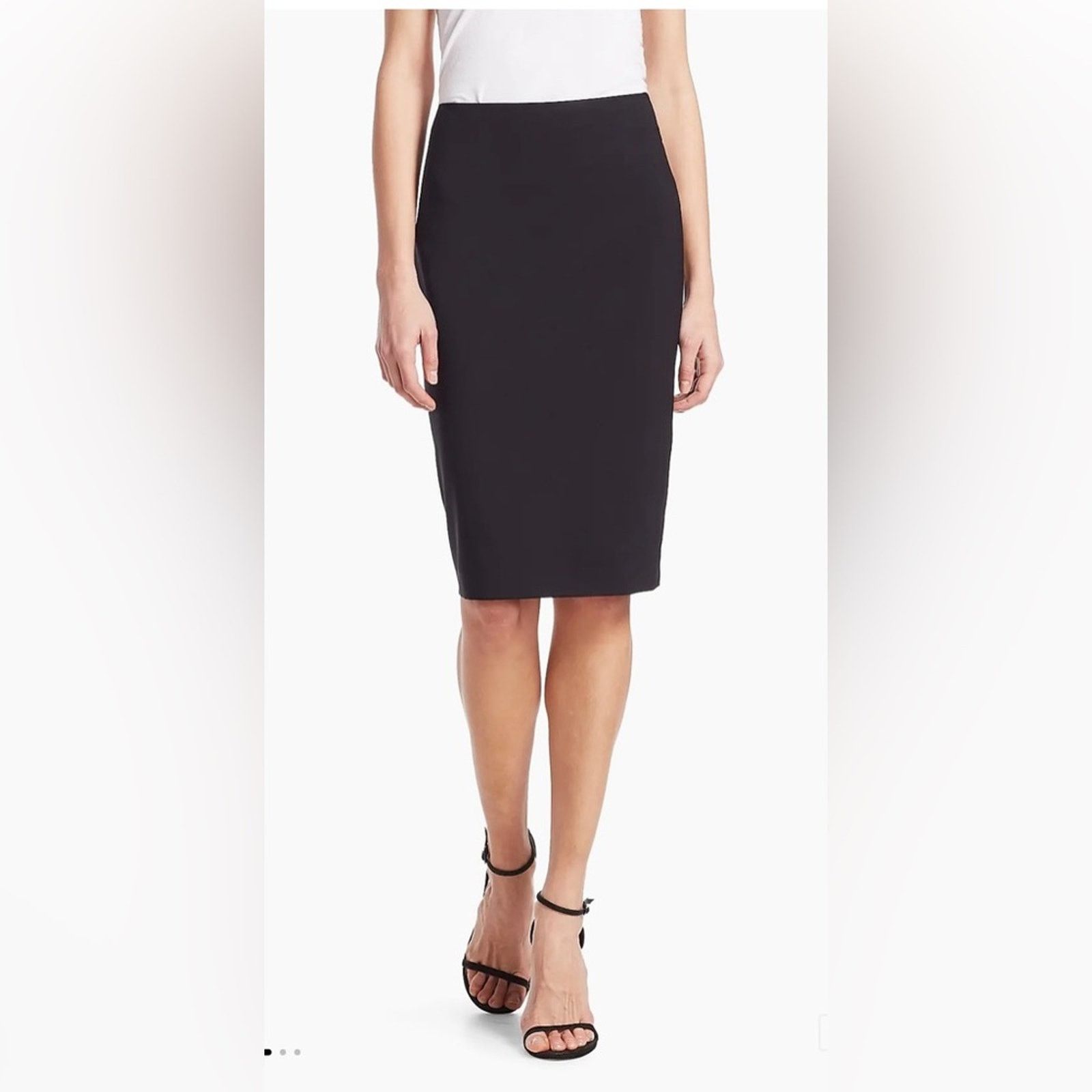 Theory Theory $255 Black Knee-Length Pencil Skirt Small Size 27" / US 4 / IT 40 - 1 Thumbnail