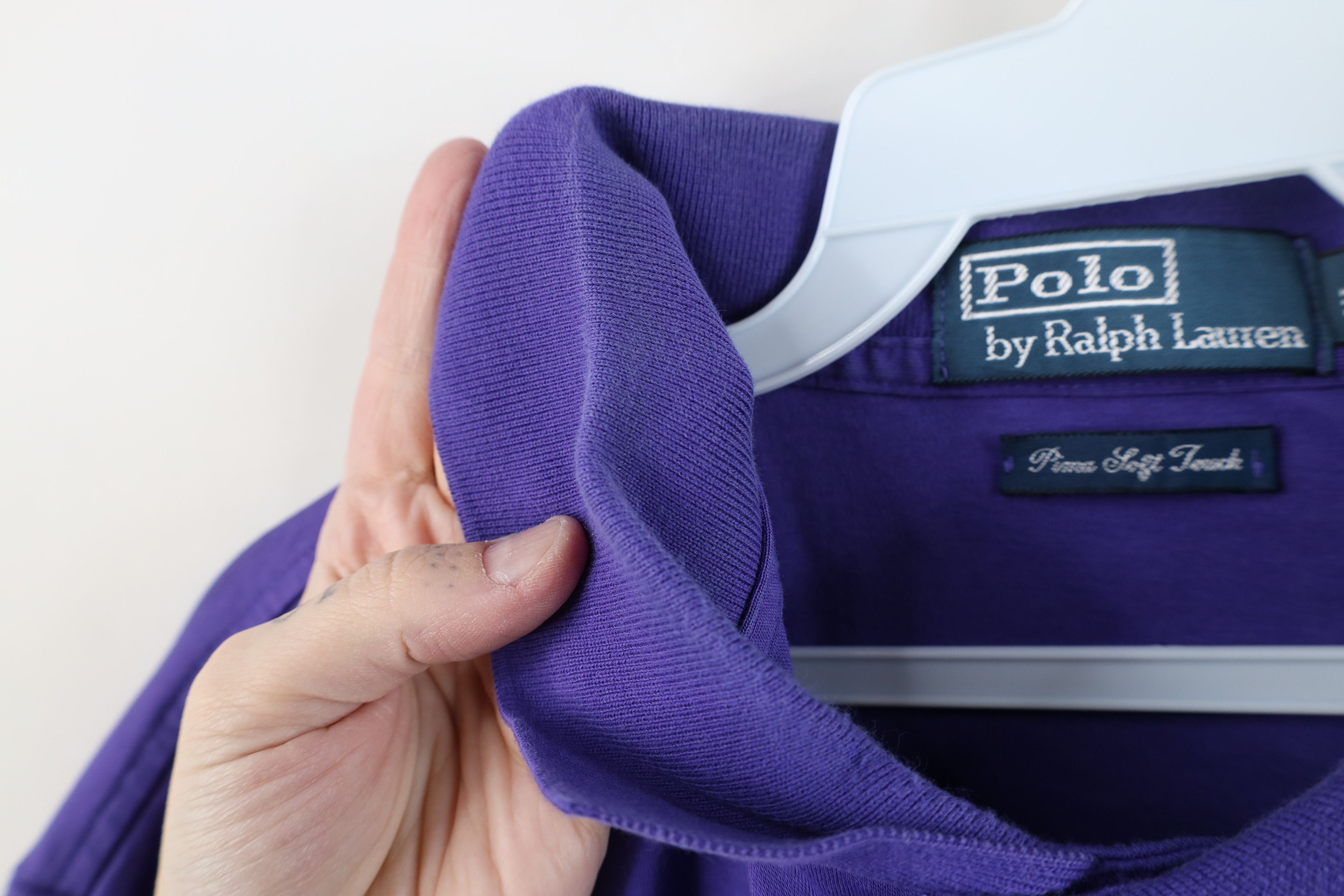 Ralph Lauren Vintage Ralph Lauren Pima Cotton Soft Touch Golf Polo Purple Size US XL / EU 56 / 4 - 10 Thumbnail