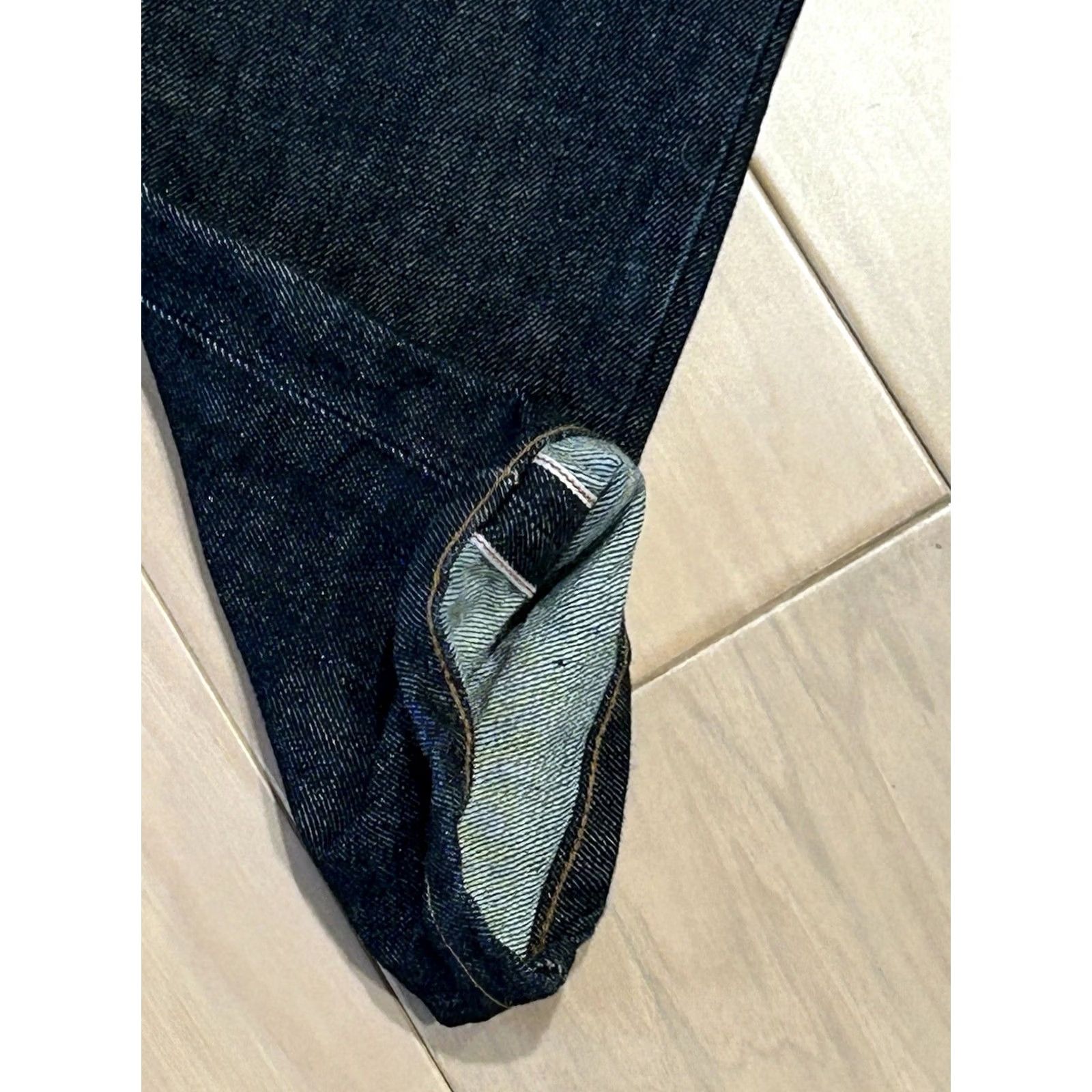 Vintage Naked & Famous Denim Super Skinny Guy Selvedge Blue Jeans Men’s 29x33 Size US 29 - 5 Thumbnail