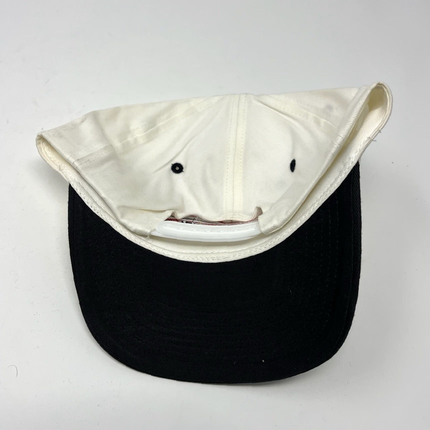 Vintage VINTAGE Snap-On Racing Snapback Hat White Black NASCAR 90s Mens One Size Black Snapback Size ONE SIZE - 2 Thumbnail