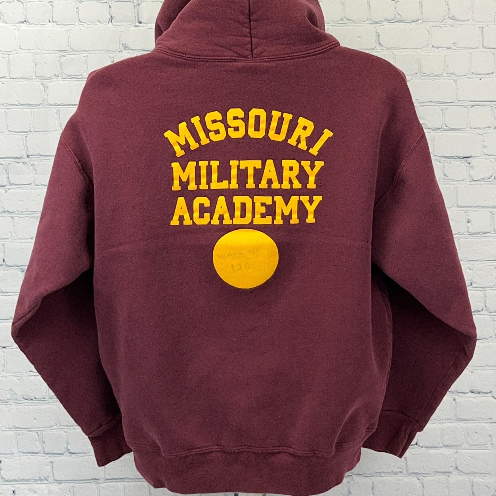 Vintage Vintage 90s Missouri Military Academy Hoodie USA Red L Size US L / EU 52-54 / 3 - 1 Thumbnail