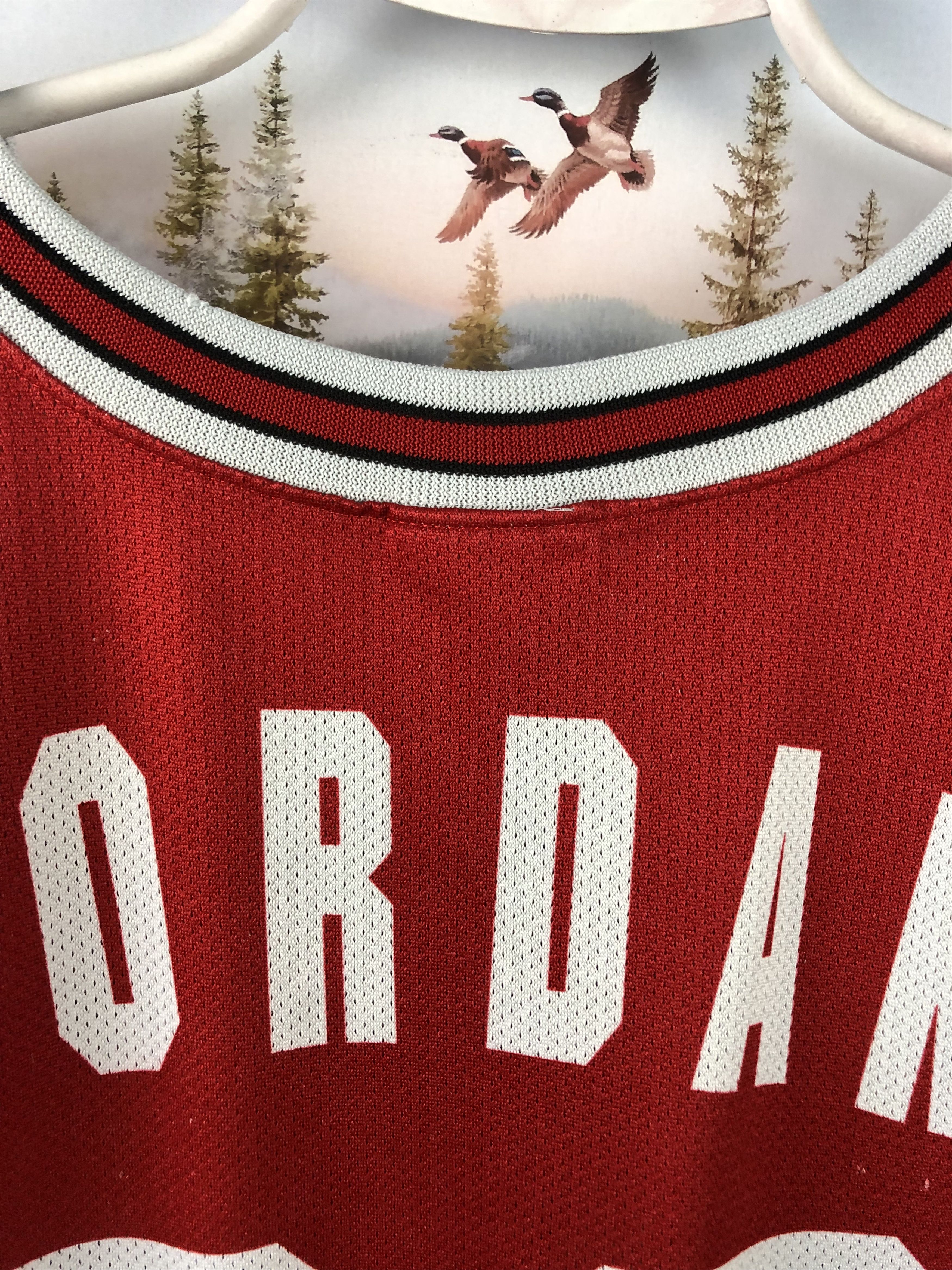 Champion Vintage 90's Champion Chicago Bulls Jordan Jersey Shirt Size US L / EU 52-54 / 3 - 17 Thumbnail