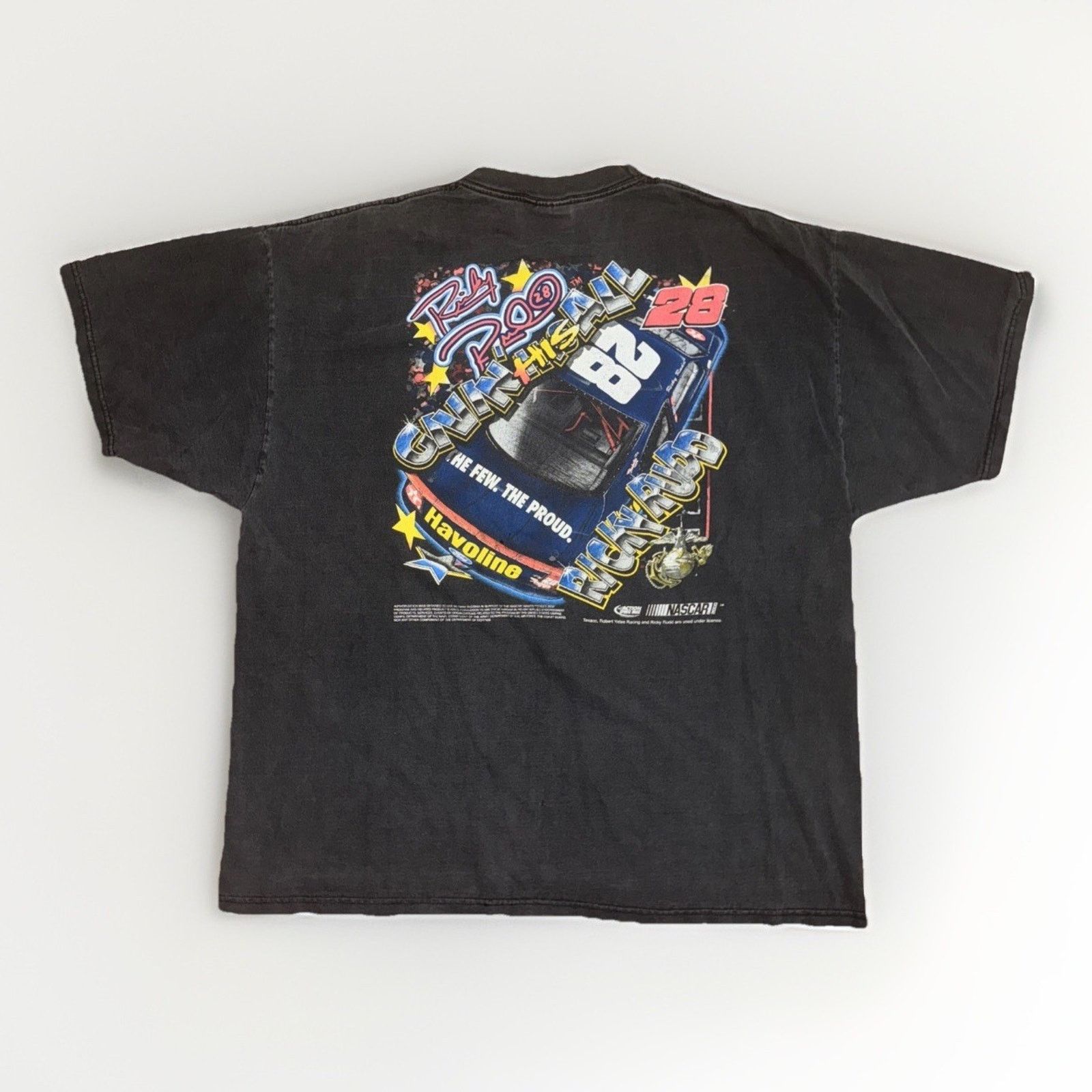 Chase Authentics × Vintage Chase Authentics Ricky Rudd NASCAR Racing T-Shirt Black XL Size US XL / EU 56 / 4 - 4 Thumbnail