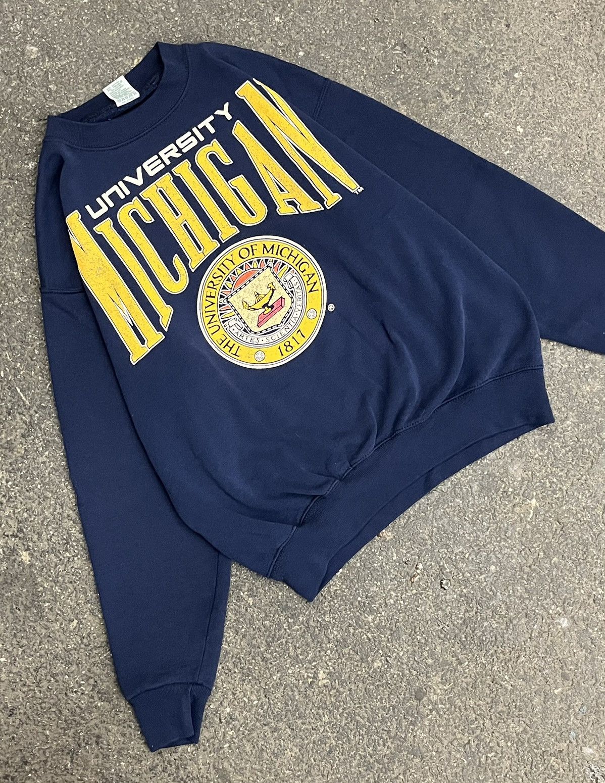 Vintage Michigan university vintage college sweatshirt hype rare Size US L / EU 52-54 / 3 - 1 Thumbnail