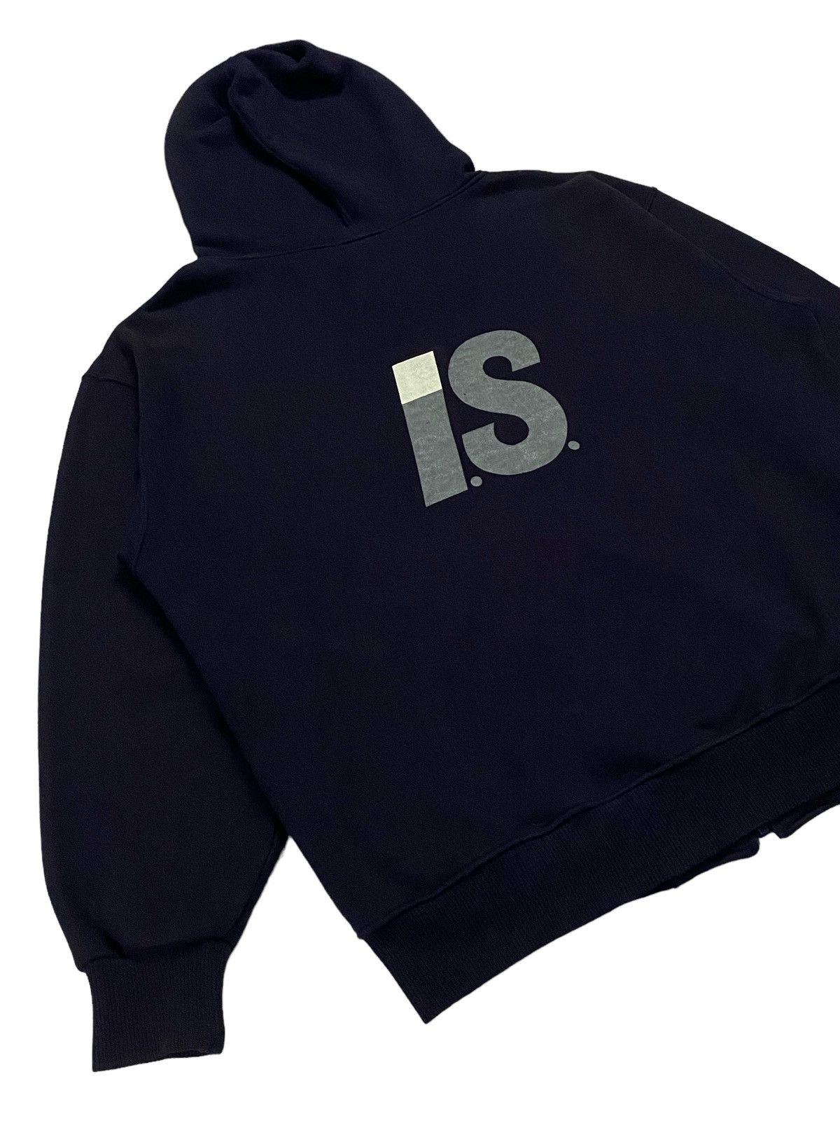 Issey Miyake Vintage Issey Miyake ( I.S ) Big Logo Zip Hoodie Size US M / EU 48-50 / 2 - 21 Thumbnail