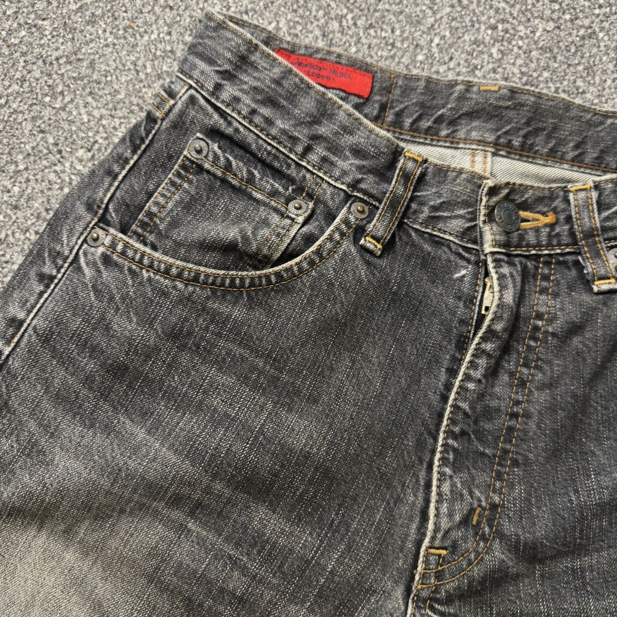 Denim & Co. 🔥🇯🇵 Vintage 90s Edwin 503z Rebel Loose Distressed Size US 28 / EU 44 - 12 Thumbnail