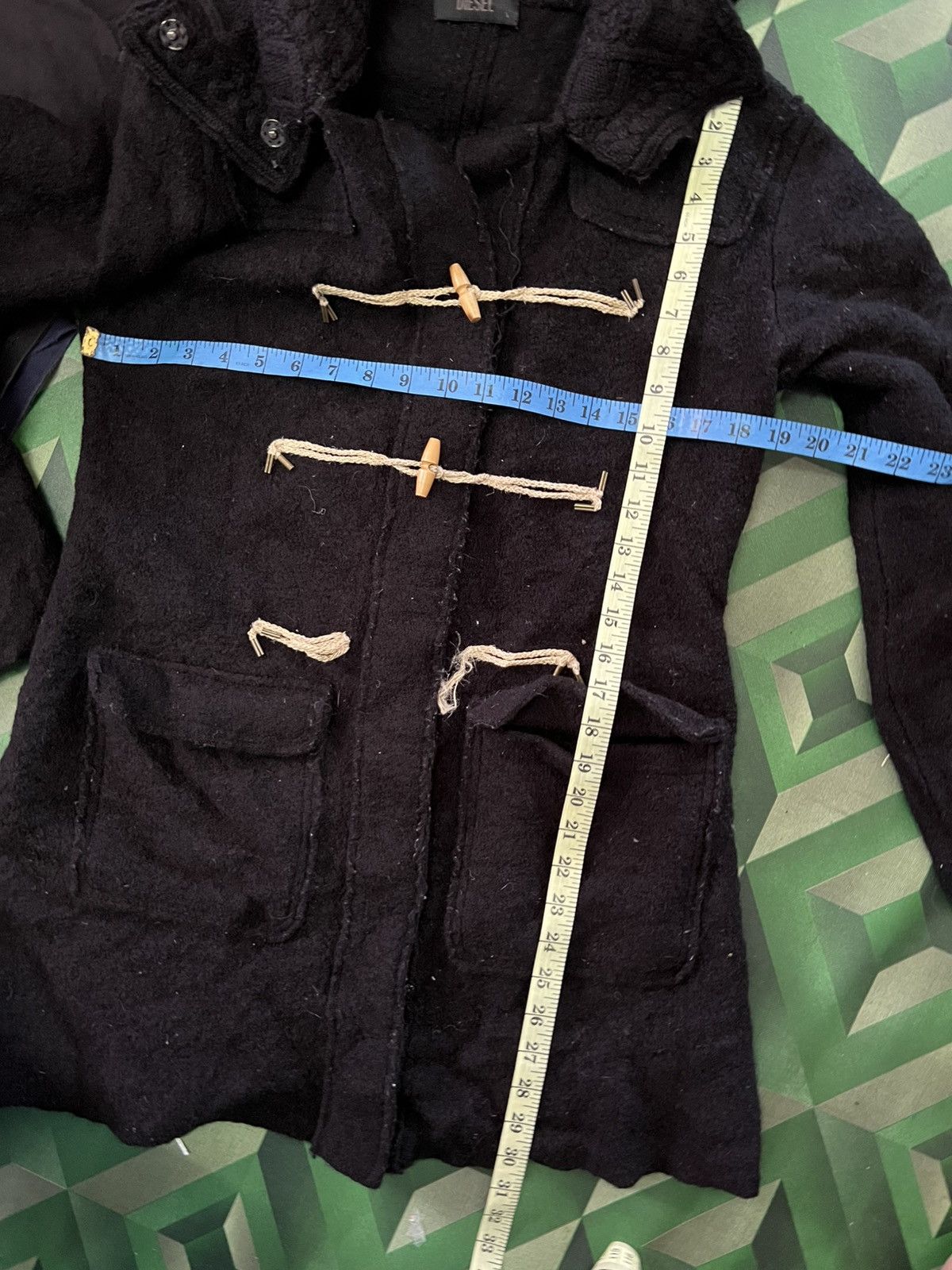 Diesel Diesil Black Jacket Wool Size S / US 4 / IT 40 - 10 Thumbnail
