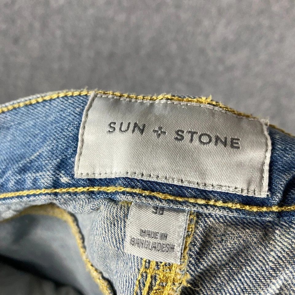 Other Sun + Stone Jeans Women's Size 36 Denim 100% Cotton Ripped Size 36" / US 14 / IT 50 - 7 Thumbnail