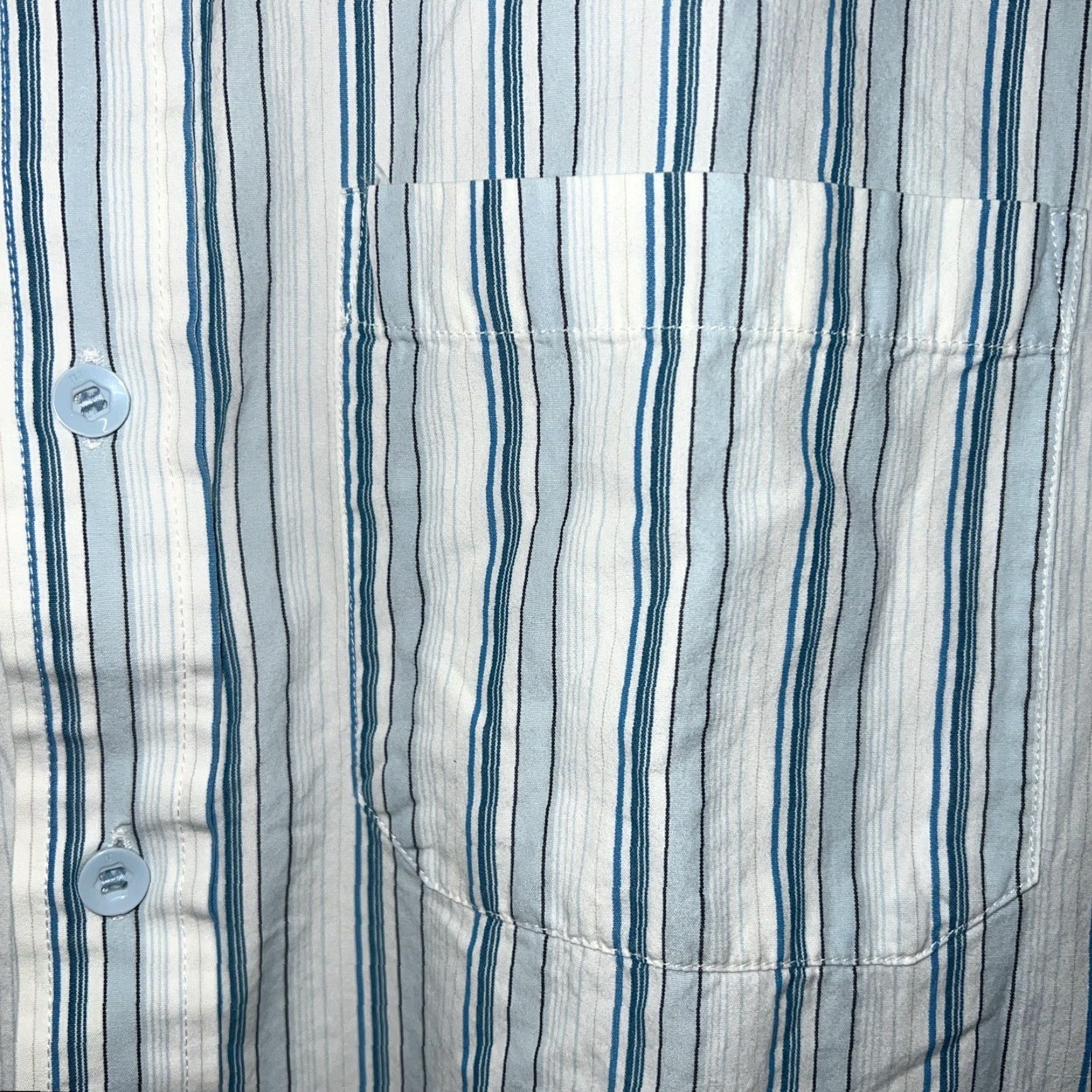 Burton VINTAGE Burton Blue Striped Button Up Shirt Mens Size L Size US L / EU 52-54 / 3 - 4 Thumbnail
