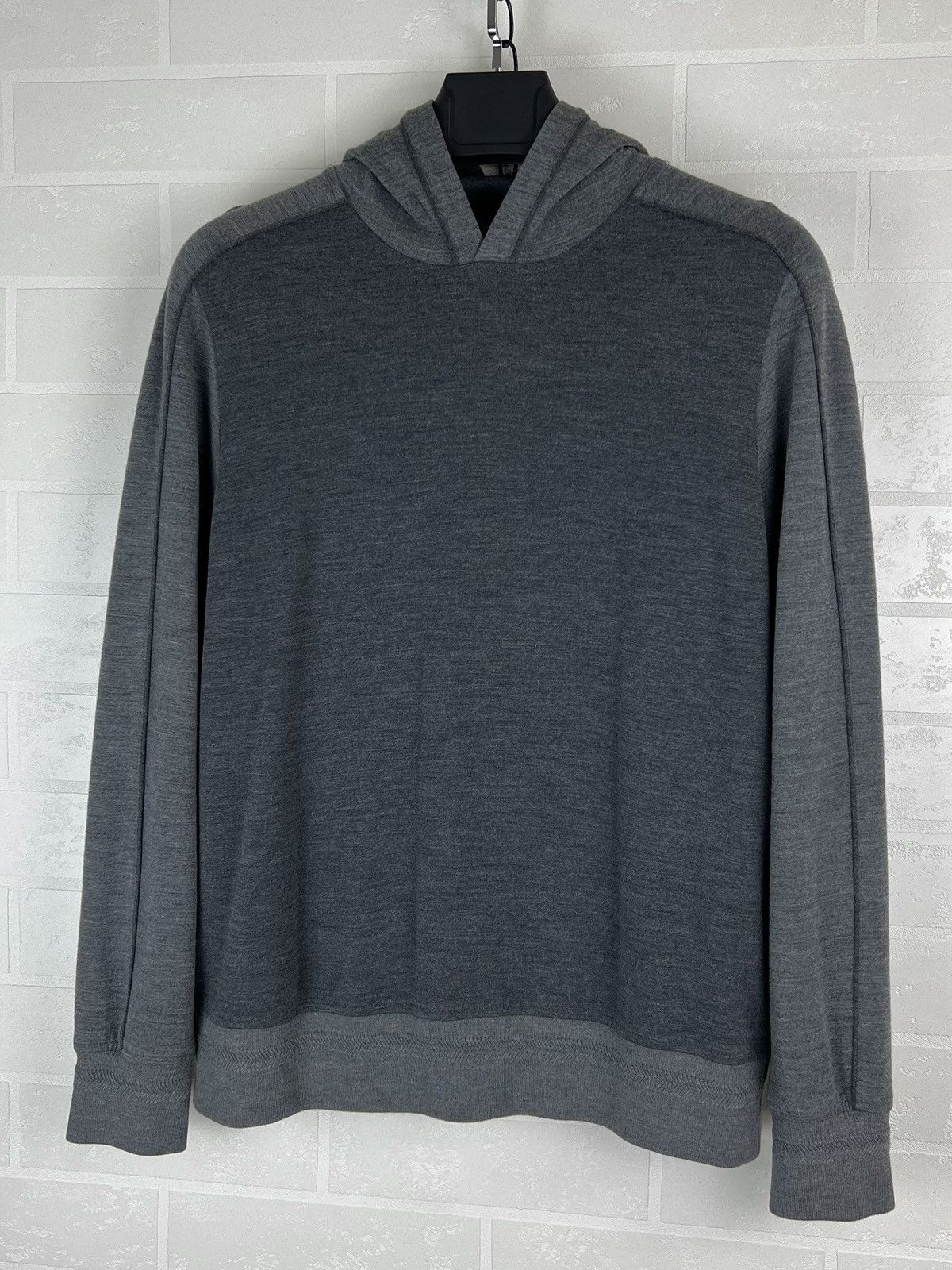 Loro Piana LORO PIANA Hoodie Sweater Virgin Wool Gray Men’s Size US L / EU 52-54 / 3 - 3 Thumbnail