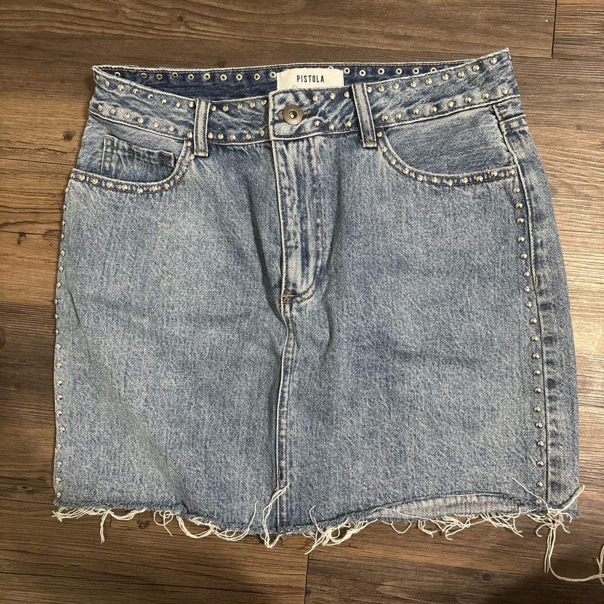 Pistola Pistola studded mini skirt Size 29" - 1 Thumbnail