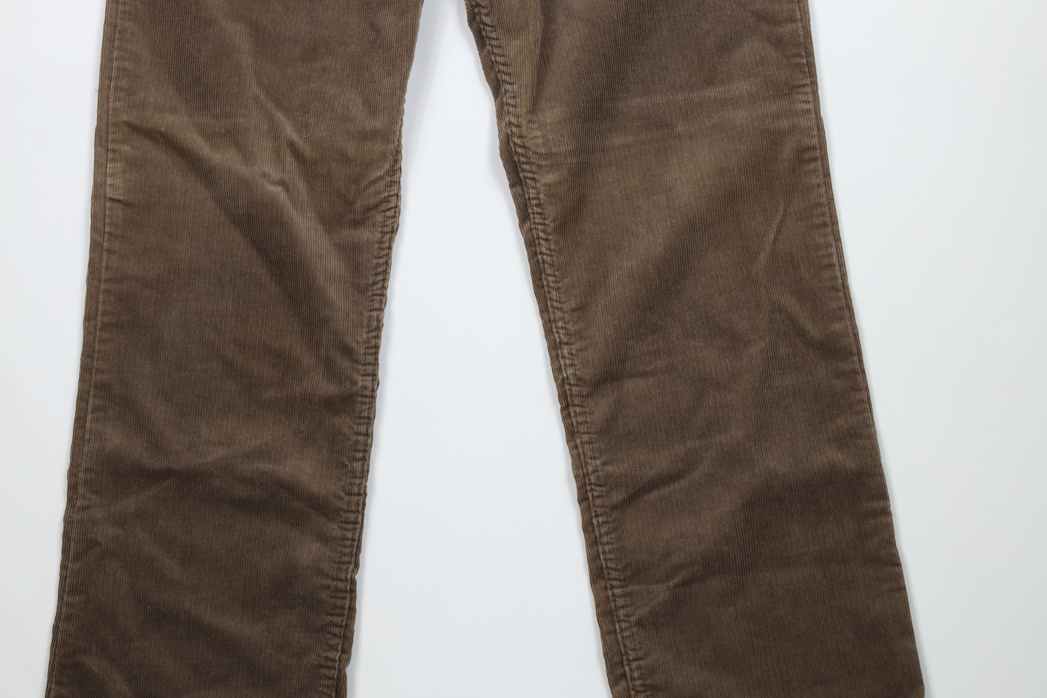 Levi's Vintage 80s Levis Leg Corduroy Chino Pants Brown USA Size US 32 / EU 48 - 3 Thumbnail