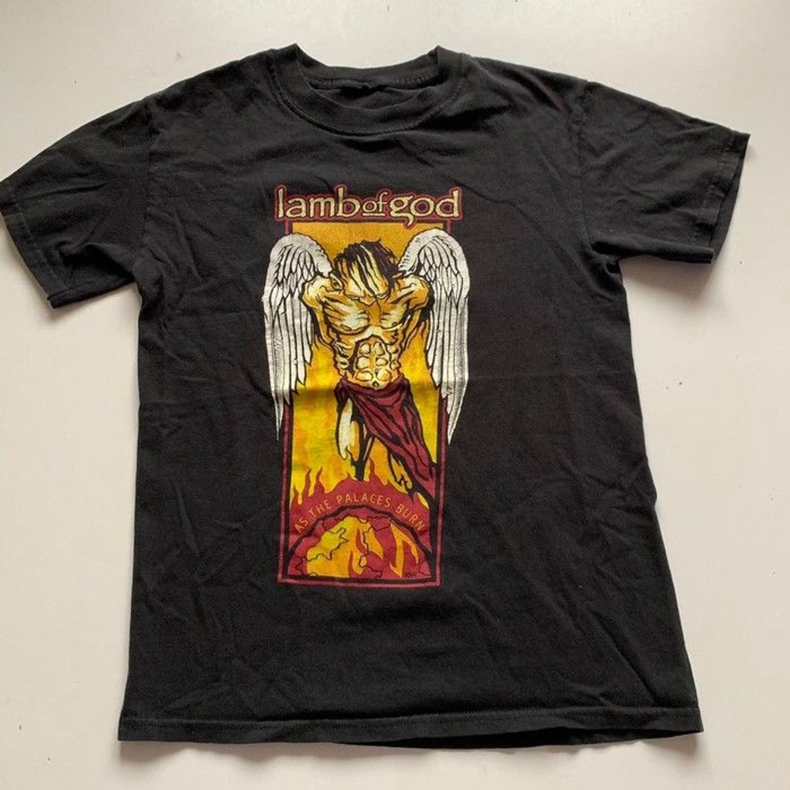 Band Tees Vintage Lamb of God Graphic Metal Band T Shirt Small Black Size US S / EU 44-46 / 1 - 1 Thumbnail