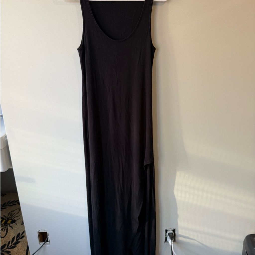 The Unbranded Brand Source Unknown Black Sleeveless Sheath Maxi Dress Size L / US 10 / IT 46 - 2 Thumbnail
