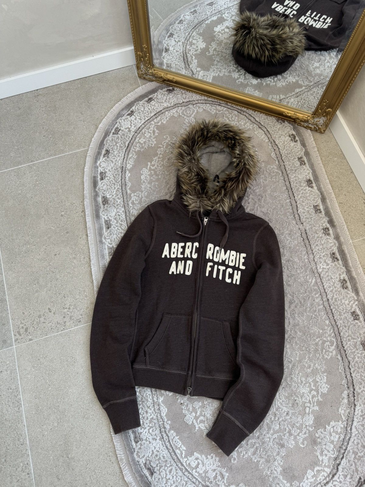 Abercrombie & Fitch Vtg Y2K If6was9 LGB Goa Vibe Abercrombie Fitch fur zip Hood Size S / US 4 / IT 40 - 7 Thumbnail