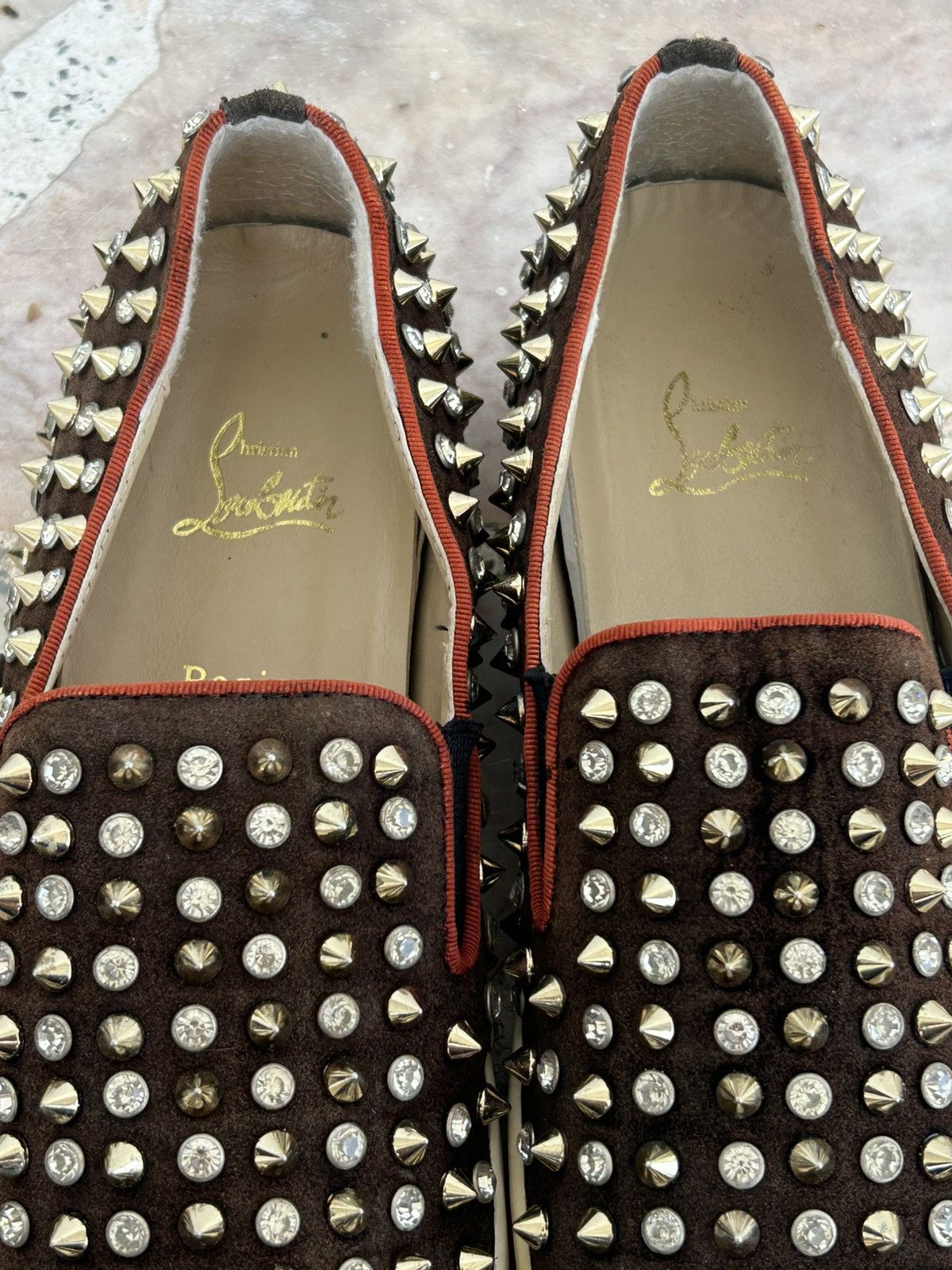 Christian Louboutin Christian Louboutin Crystal Dandelion Spikes Loafers UK8.5 Size US 8.5 / EU 41-42 - 10 Thumbnail