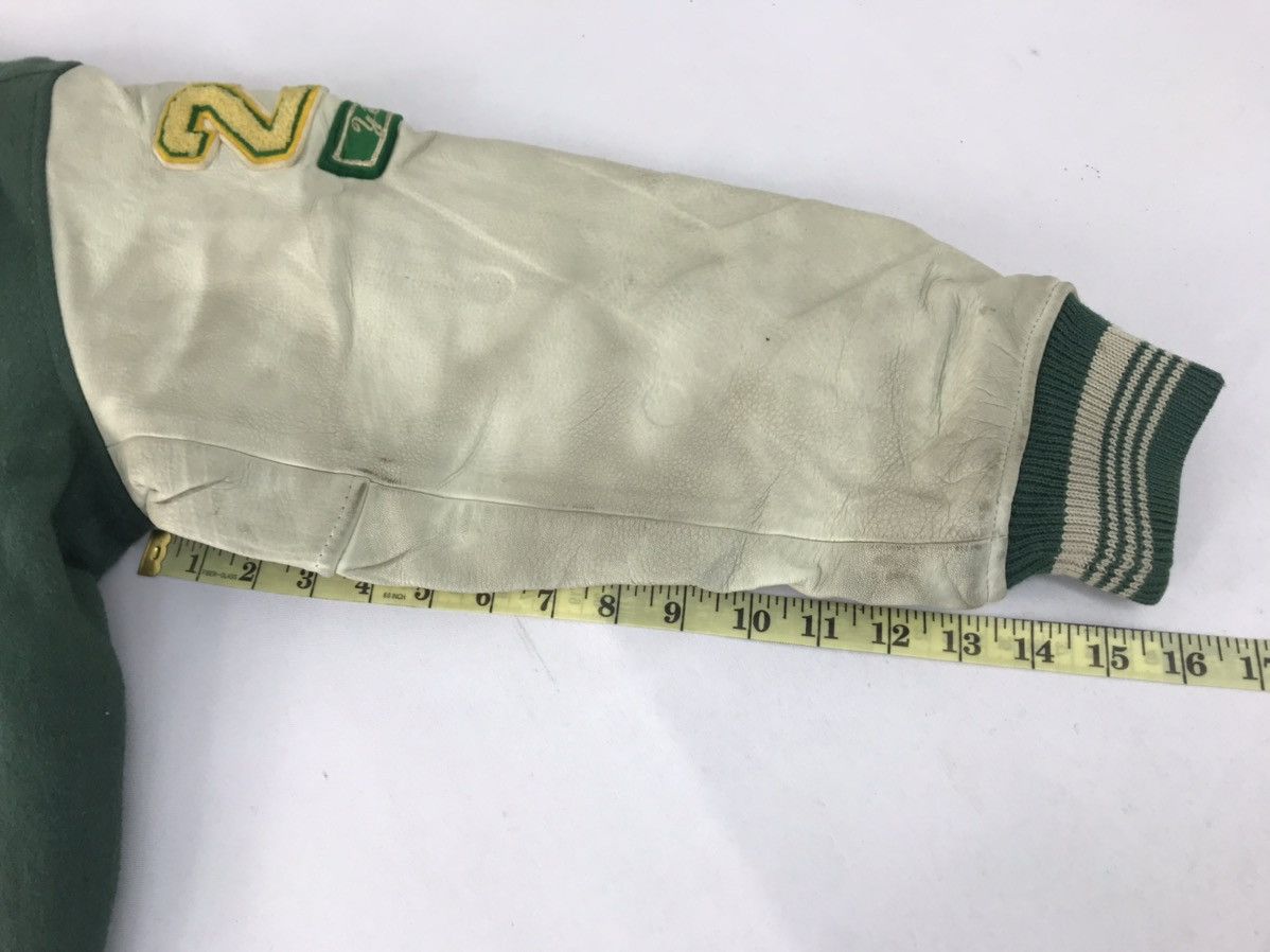 Leather 90s Happy Call Hot Reflex Varsity Jacket Leather Sleeve Size US M / EU 48-50 / 2 - 11 Thumbnail