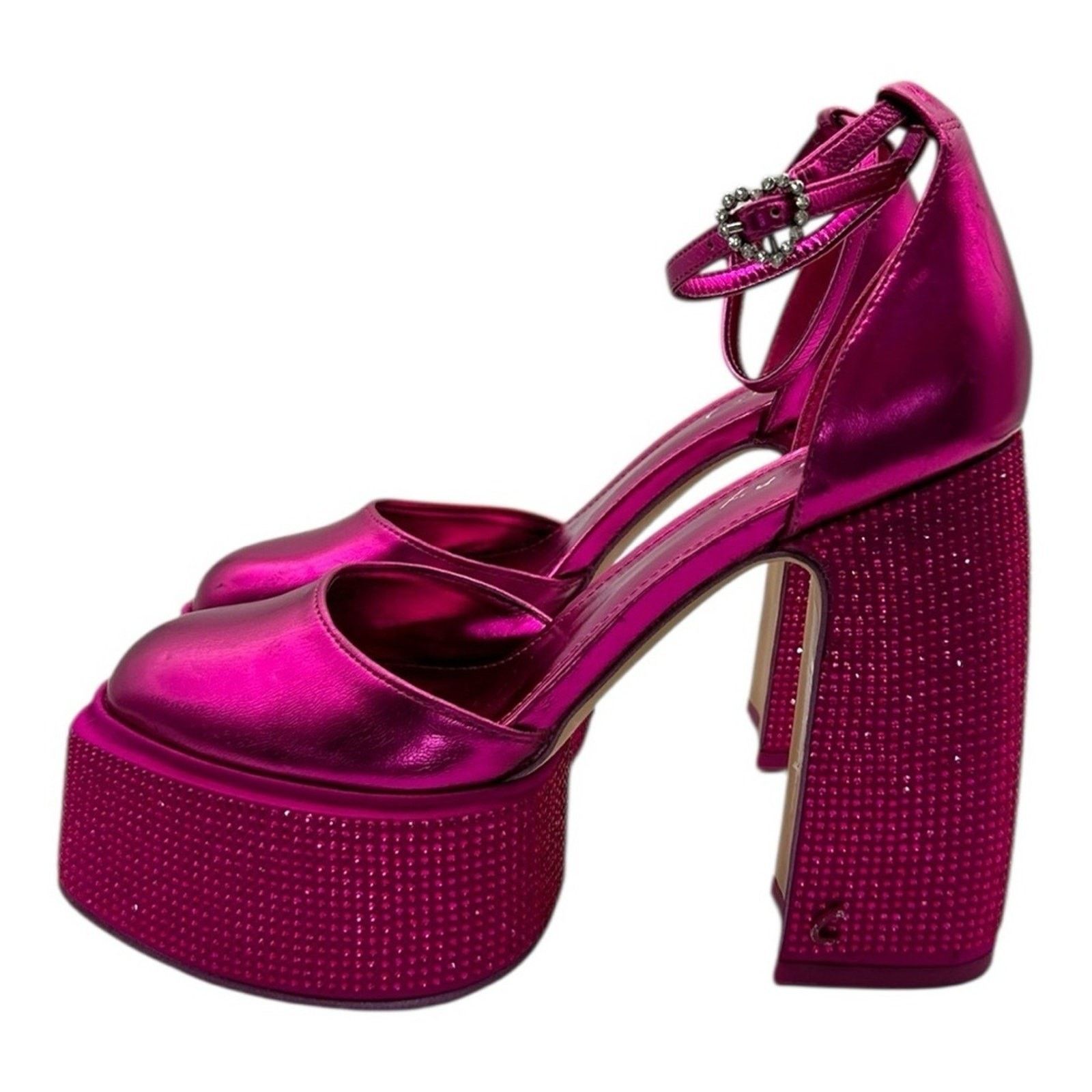 Sam Edelman Circus Ny Sam Edelman Hot Pink Rhinestone Platforms Size 6.5 Size US 6.5 / IT 36.5 - 4 Thumbnail