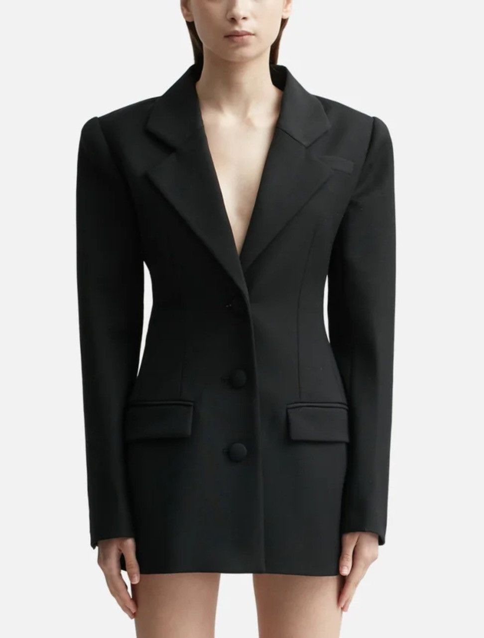 Area NYC Area Embellished Open-Back Blazer Mini Dress Size M / US 6-8 / IT 42-44 - 9 Thumbnail
