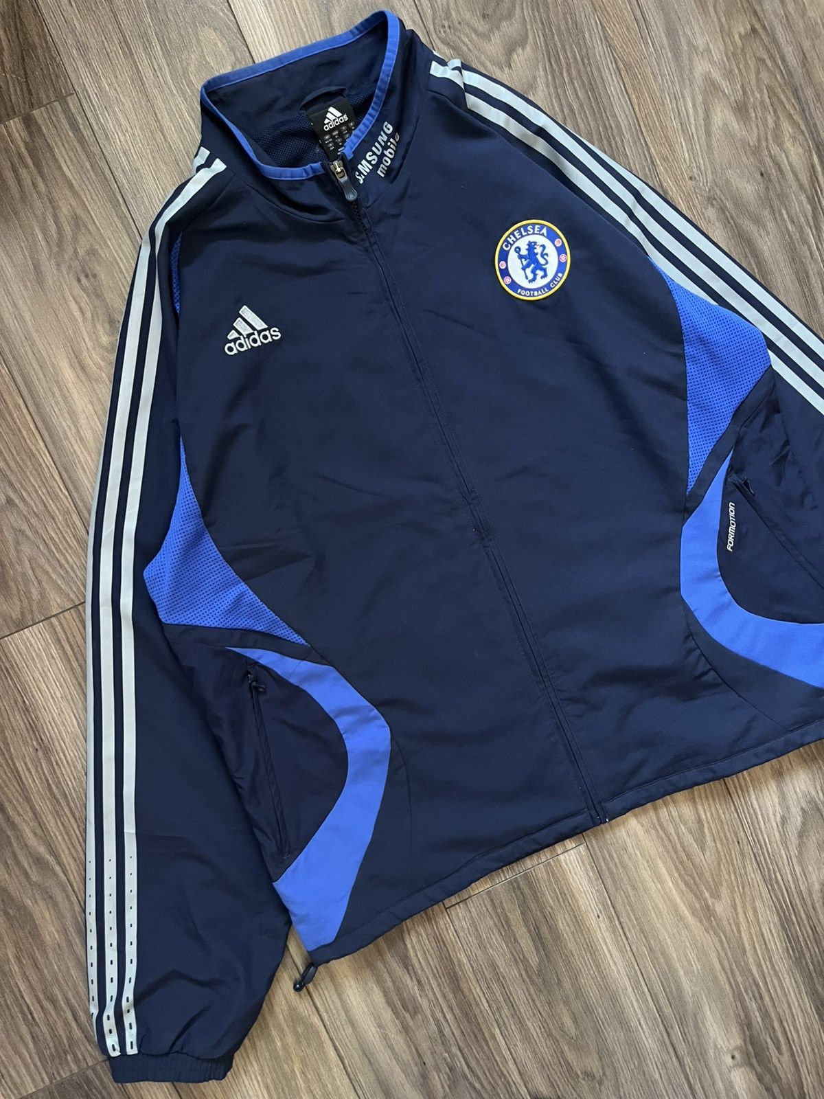 Vintage Chelsea 2006/2007 Football Soccer Track Jacket Dark Blue XL Size US XL / EU 56 / 4 - 3 Thumbnail