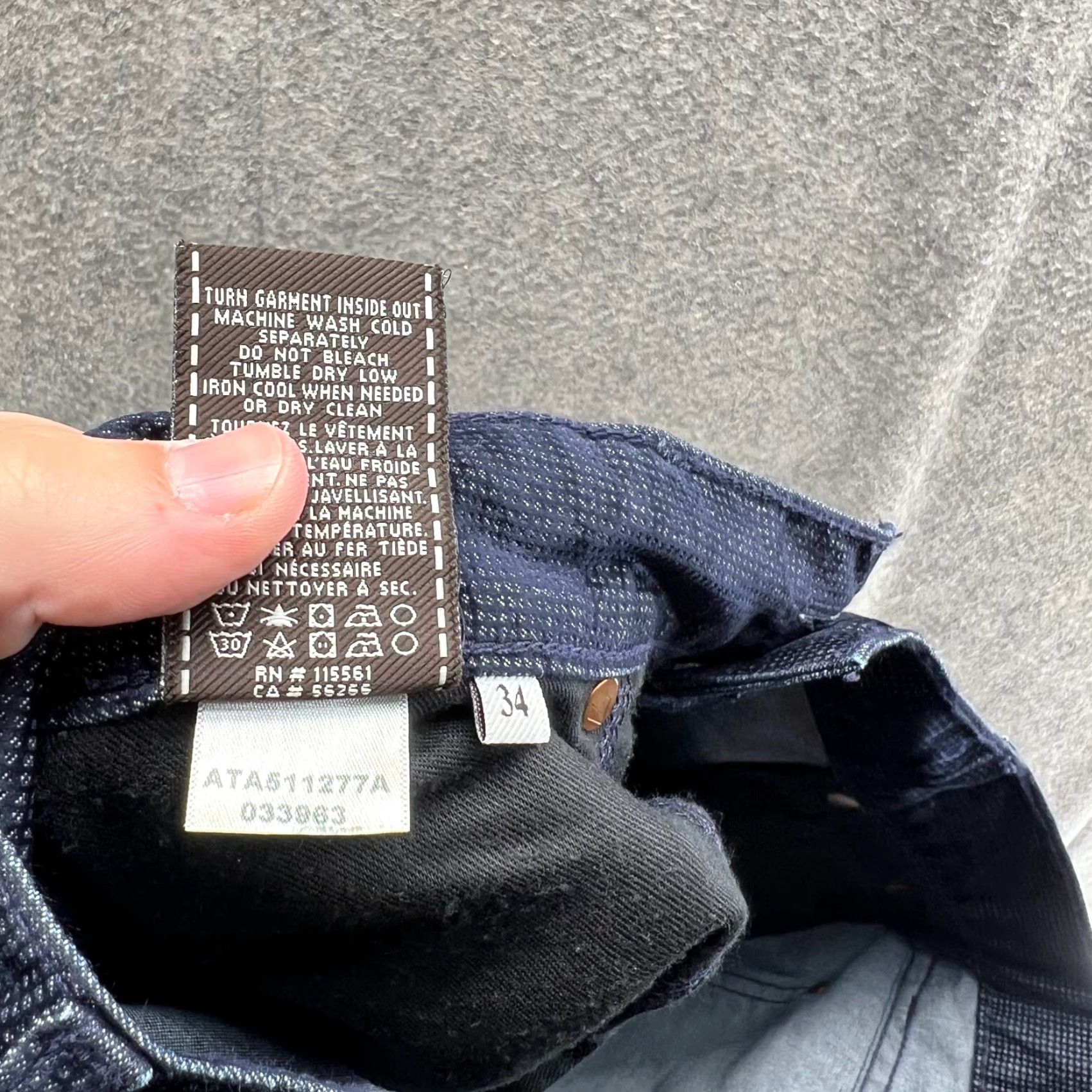7 For All Mankind VINTAGE 7 For All Mankind Jeans Men 34 Blue Denim Slim Straight 5-Pocket Design Cotton Denim Size US 34 / EU 50 - 3 Thumbnail