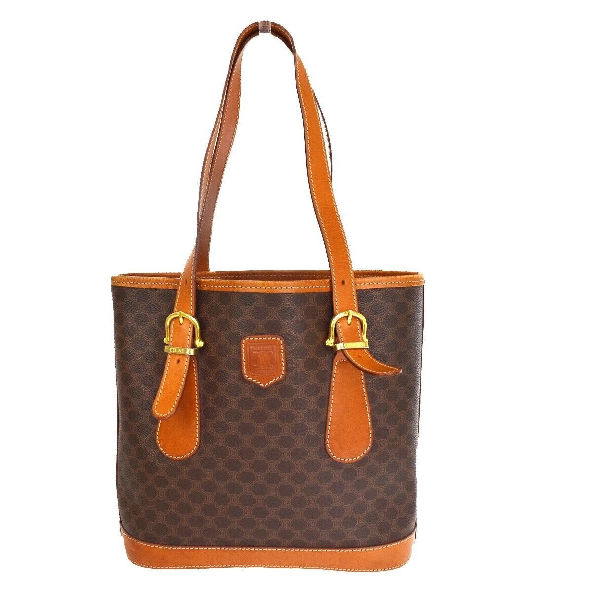 image of Celine Céline Macadam Shoulder in Brown, Women's
