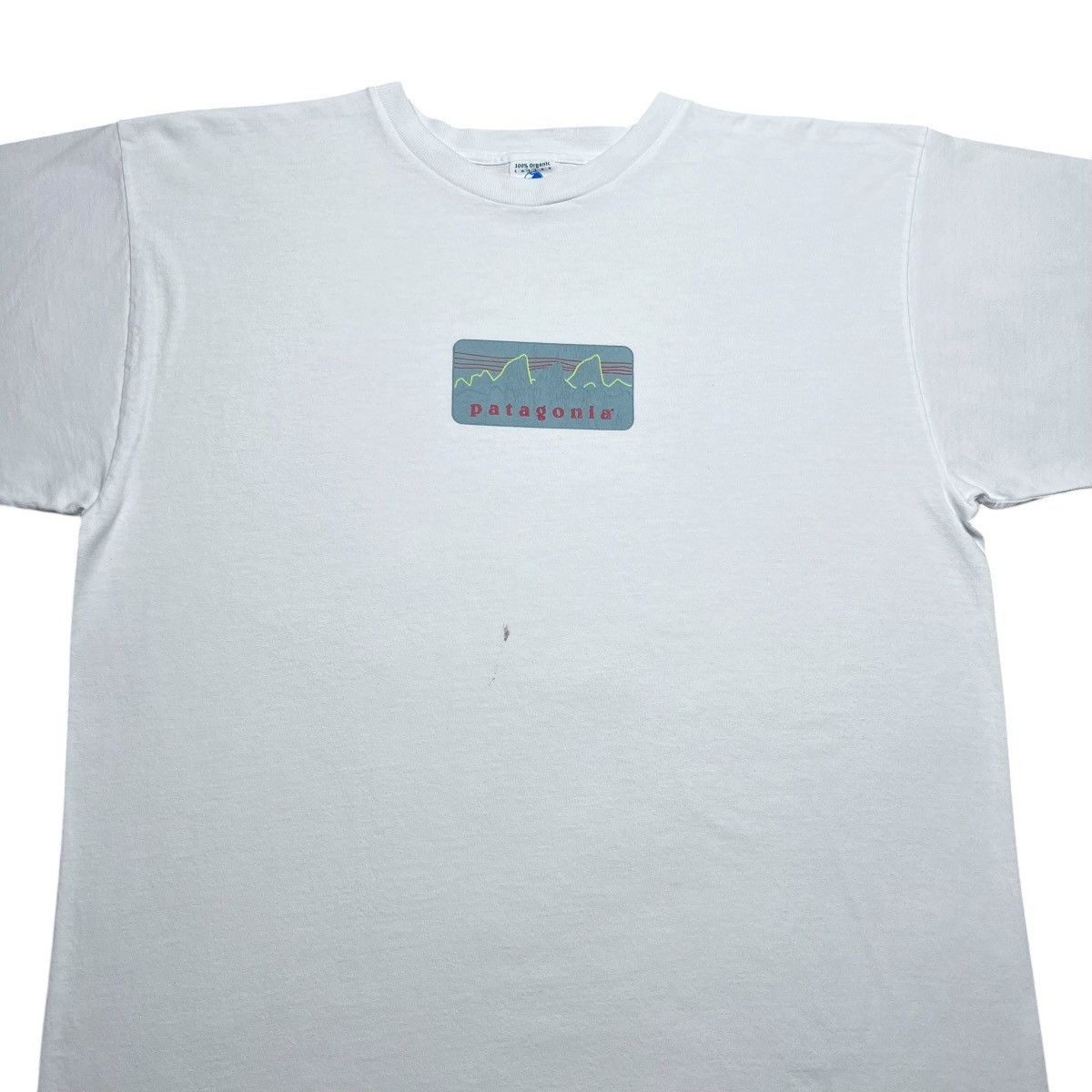 Patagonia Vtg 1990s Patagonia Beneficial Organic Mountain Logo T-Shirt Size US XL / EU 56 / 4 - 4 Thumbnail