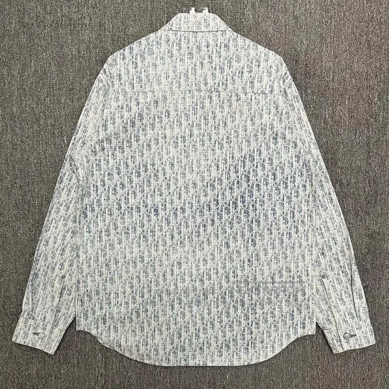 Dior Dior Blue Cotton Long Sleeve Shirt . Size US M / EU 48-50 / 2 - 2 Thumbnail