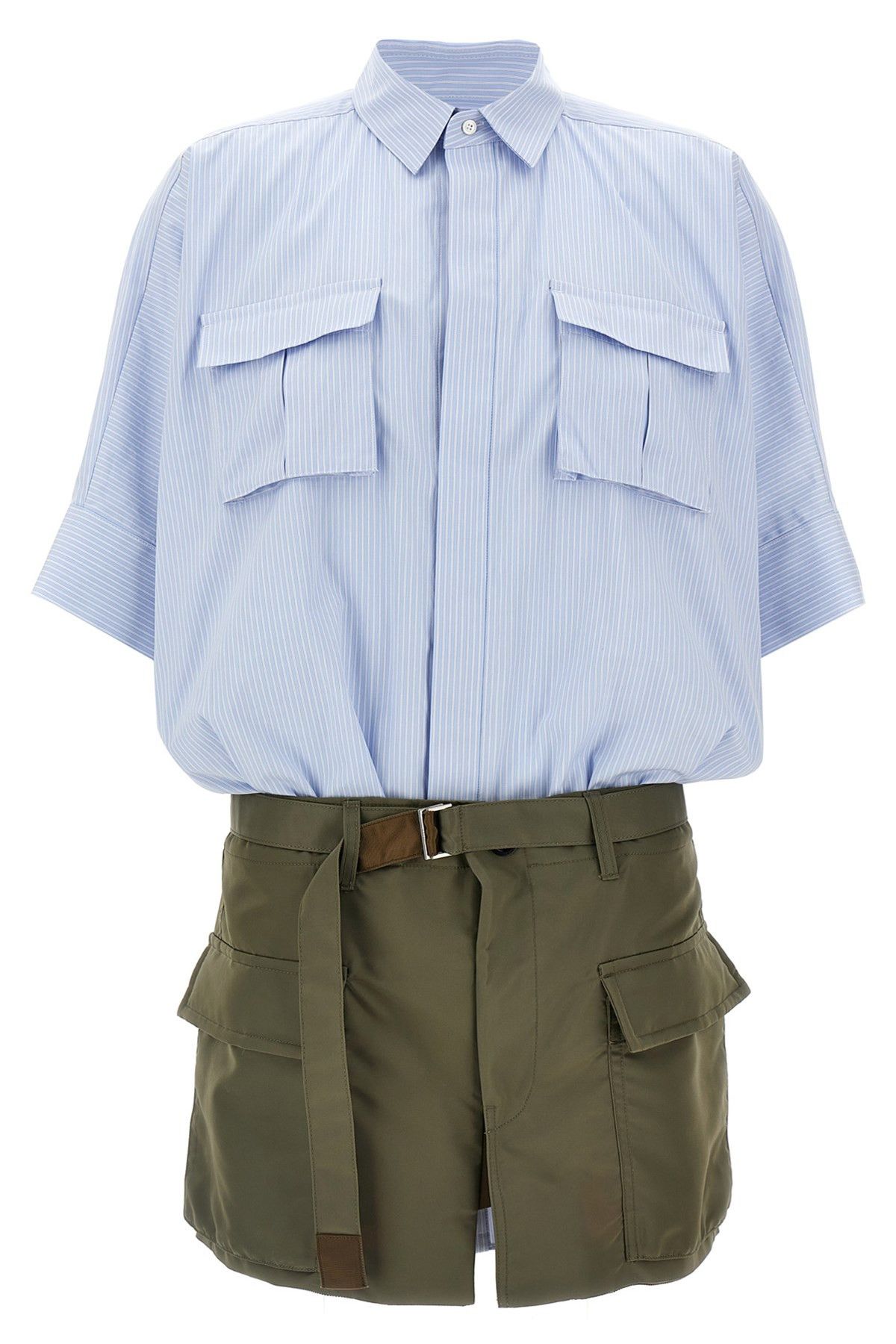 Sacai Shirt dress Size L / US 10 / IT 46 - 1 Thumbnail