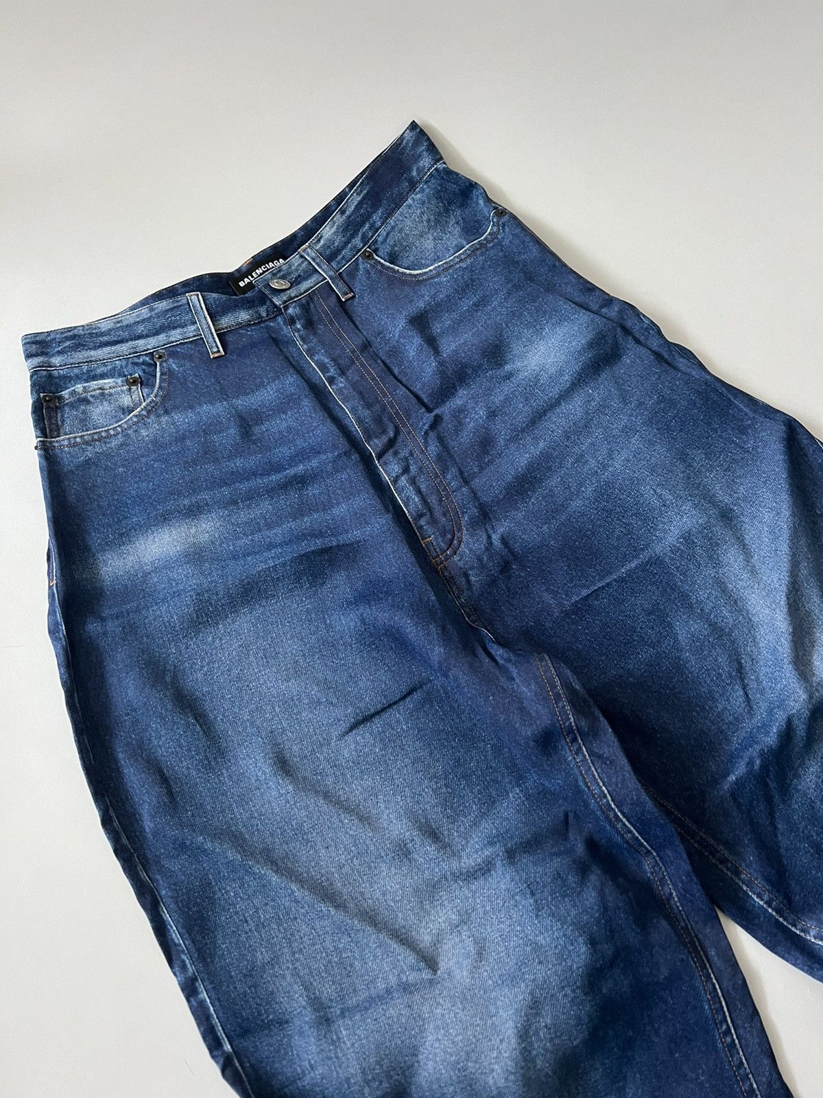 Balenciaga Balenciaga Baggy Trompe L'oeil Jeans Size US 32 / EU 48 - 7 Thumbnail