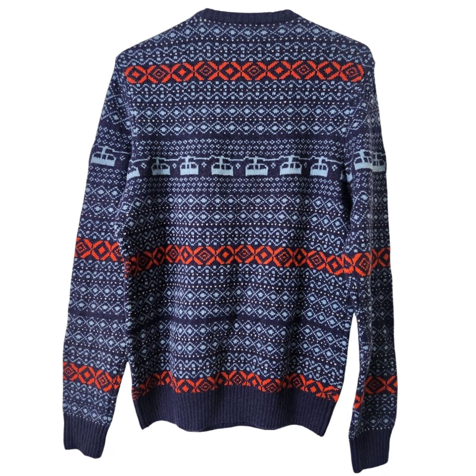 Vintage Penguin Mens M Wool Blend Knit Sweater Fair Isle Nordic Crewneck Size US M / EU 48-50 / 2 - 2 Thumbnail