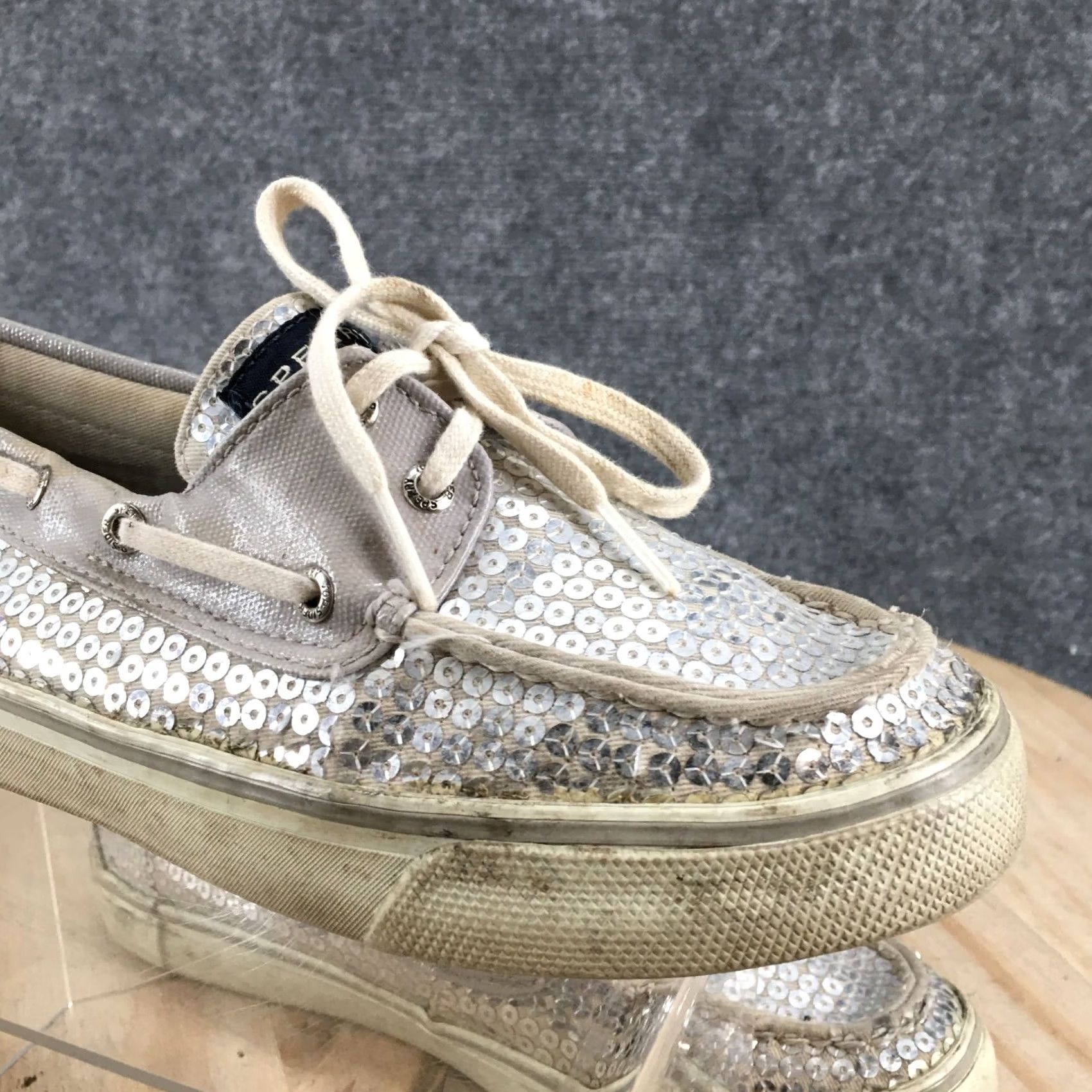 Sperry Sperry Top Sider Boat Shoes Womens 7 M Gray Leather Casual Shoes Size M / US 6-8 / IT 42-44 - 7 Thumbnail