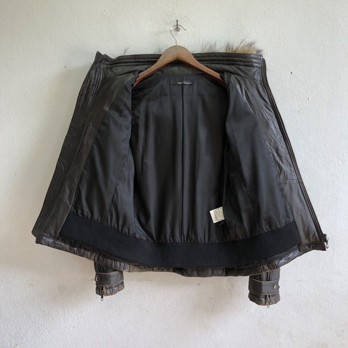 Japanese Brand HARUF distressed moto leather jacket Size US S / EU 44-46 / 1 - 5 Thumbnail