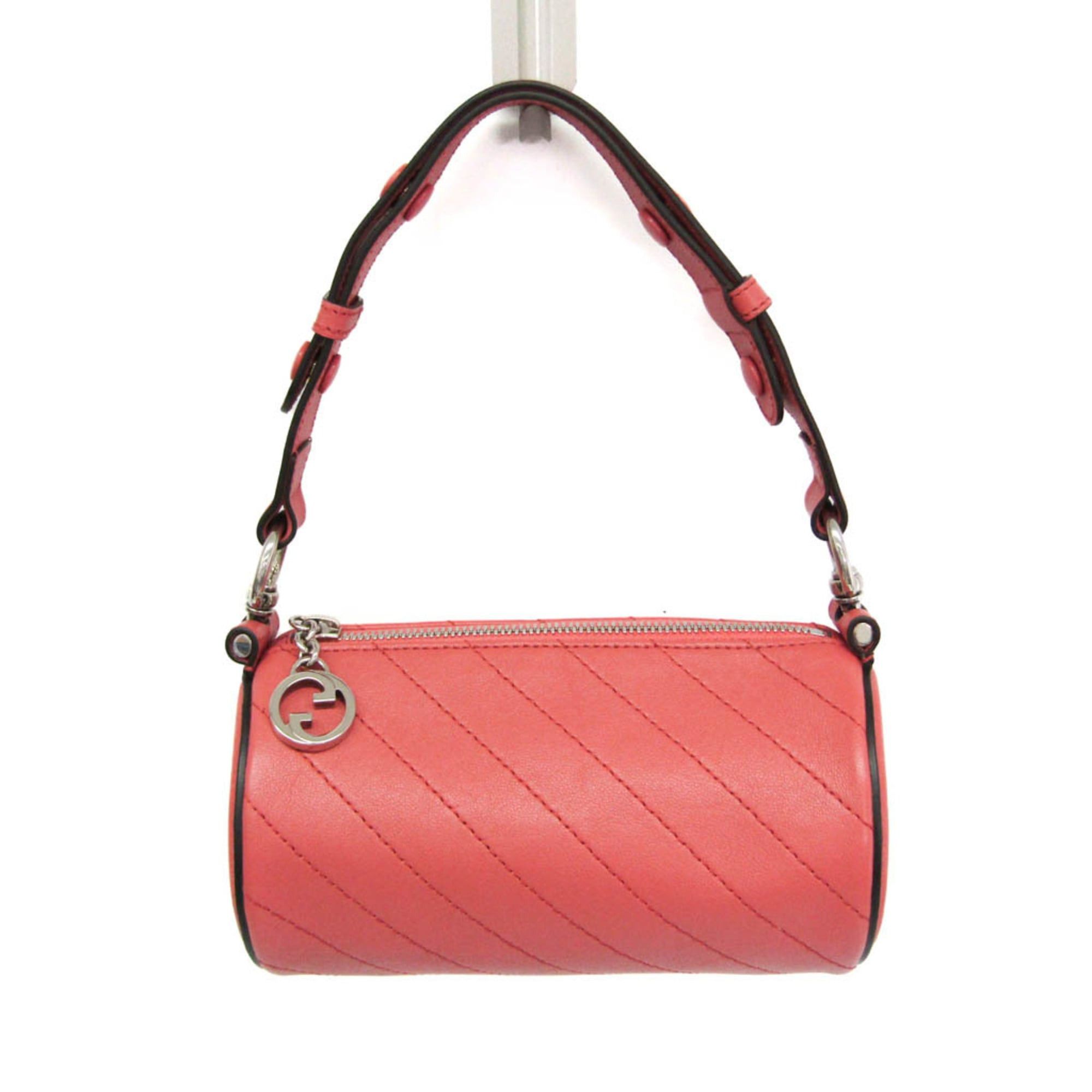 Gucci Blondie 760170 Women's Leather HandbagShoulder Bag Pink